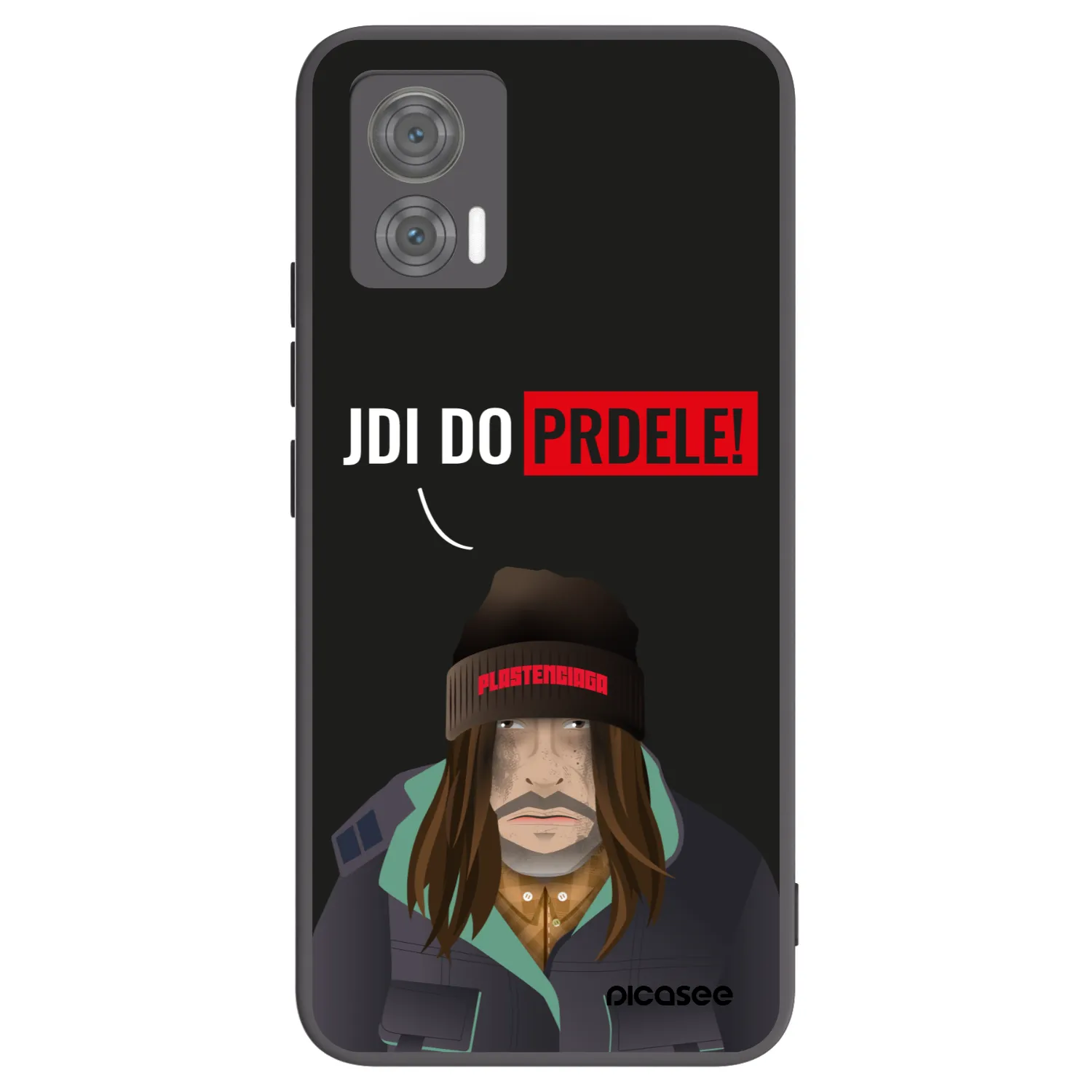 Picasee husă neagră din silicon pentru Motorola Edge 30 Neo - Bezďák