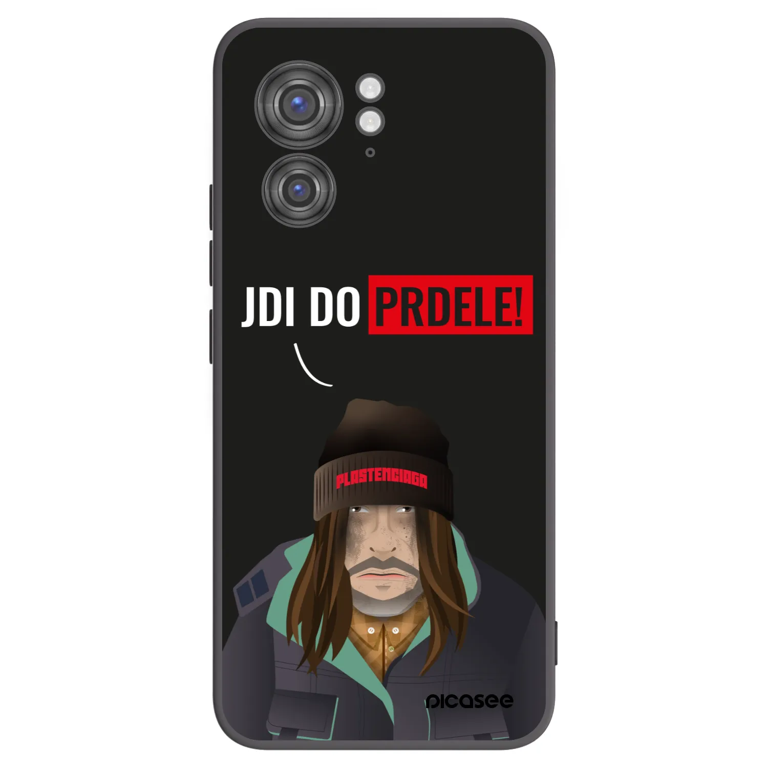 Picasee husă neagră din silicon pentru Motorola Edge 40 - Bezďák