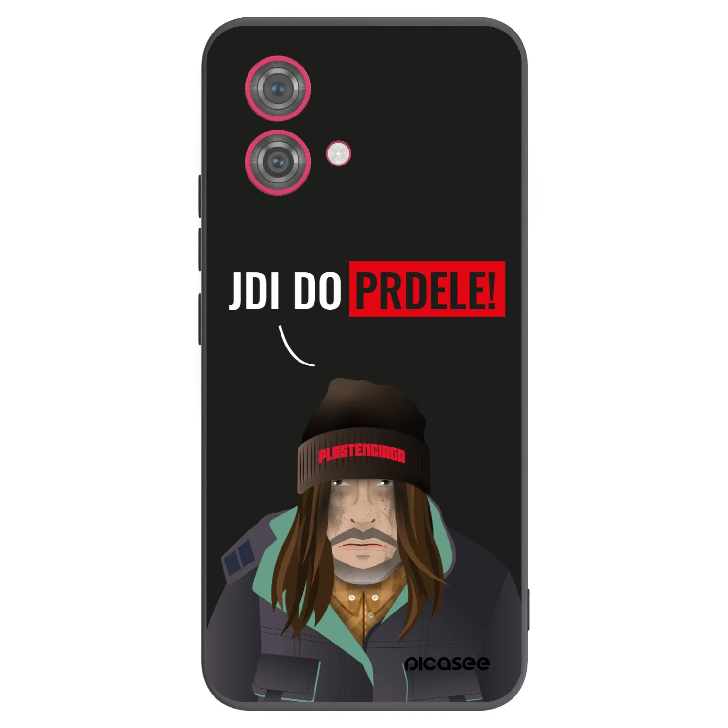 Picasee husă neagră din silicon pentru Motorola Moto G84 5G - Bezďák
