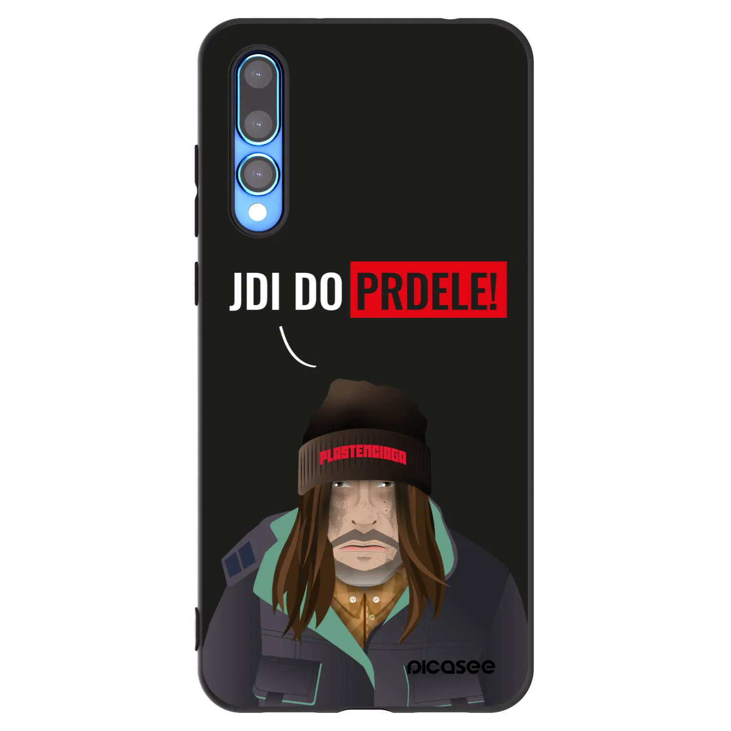 Picasee husă neagră din silicon pentru Huawei P20 Pro - Bezďák