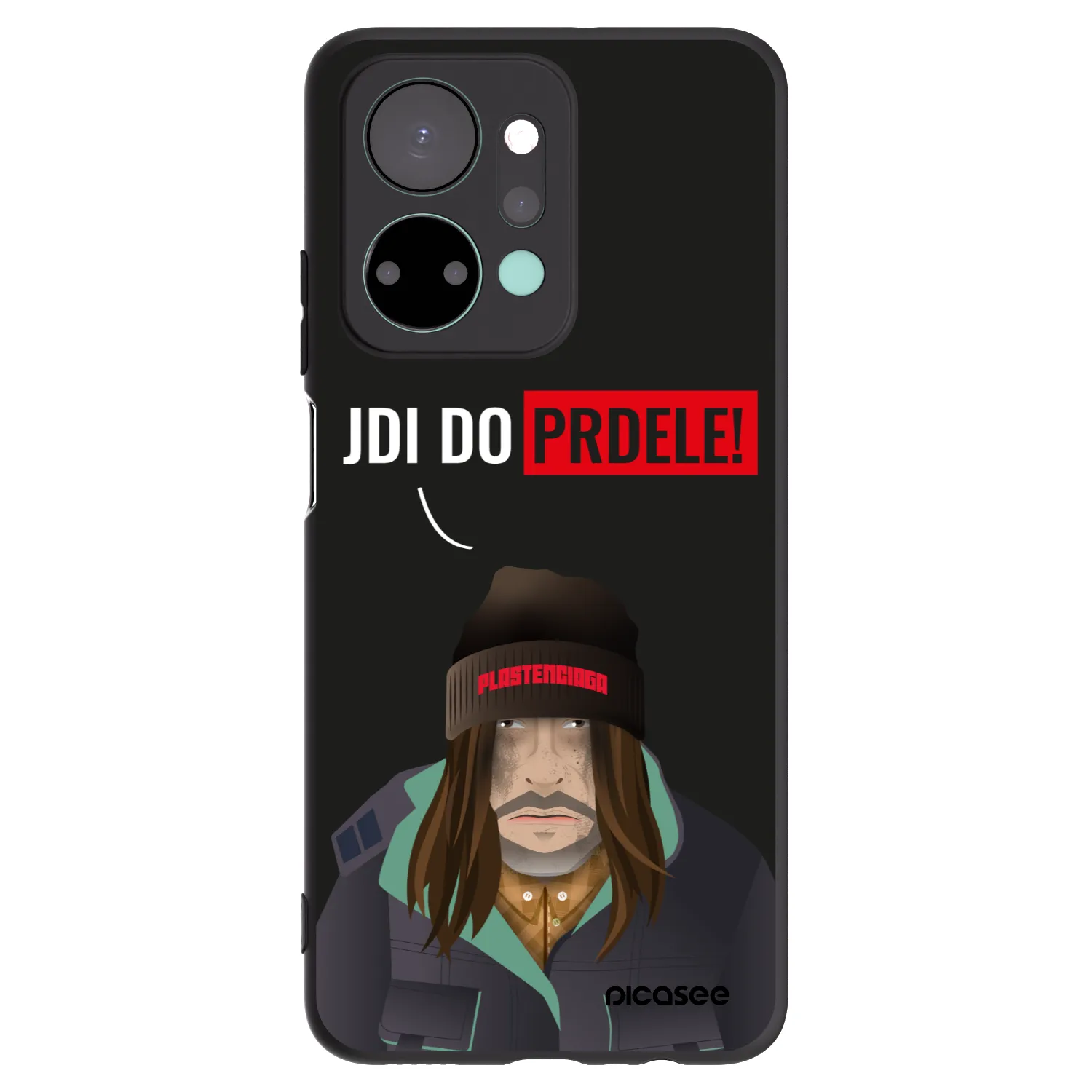 Picasee husă neagră din silicon pentru Honor X7a - Bezďák