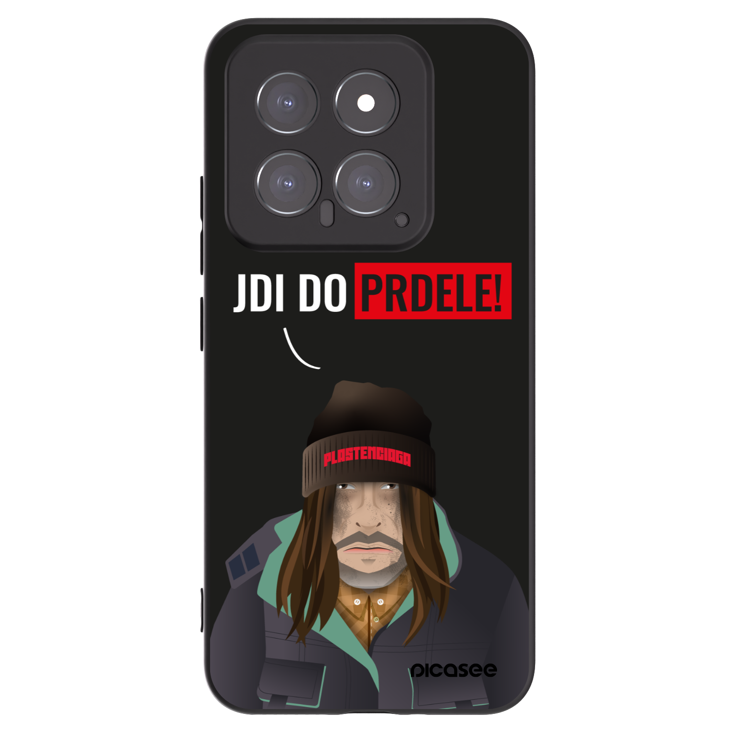 Picasee husă neagră din silicon pentru Xiaomi 14 - Bezďák