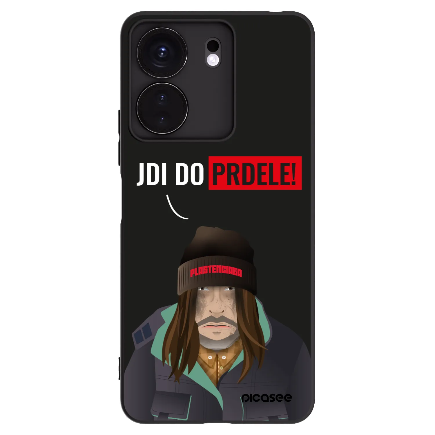 Picasee husă neagră din silicon pentru Xiaomi Redmi 13C 4G - Bezďák