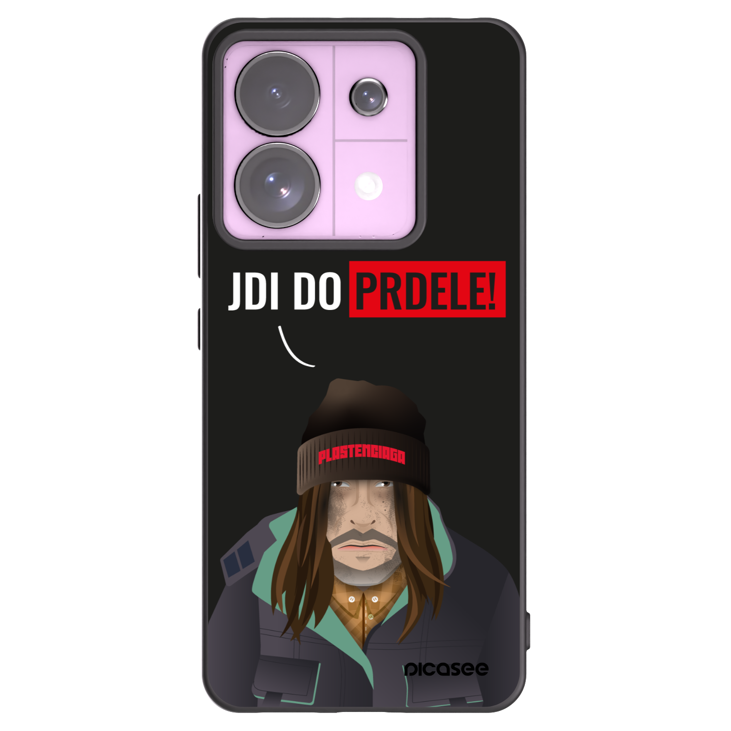 Picasee husă neagră din silicon pentru Xiaomi Redmi Note 13 Pro 5G - Bezďák