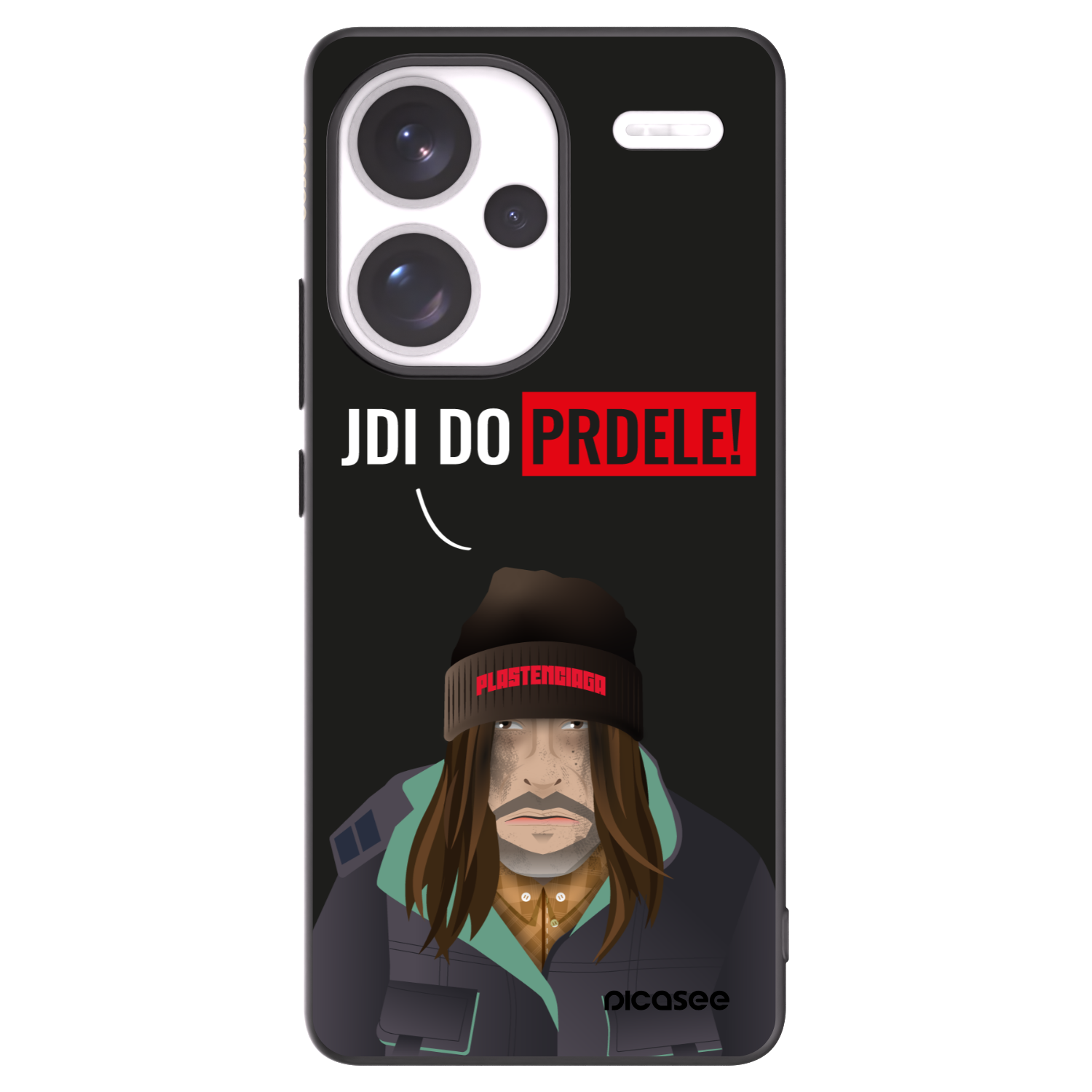 Picasee husă neagră din silicon pentru Xiaomi Redmi Note 13 Pro+ 5G - Bezďák