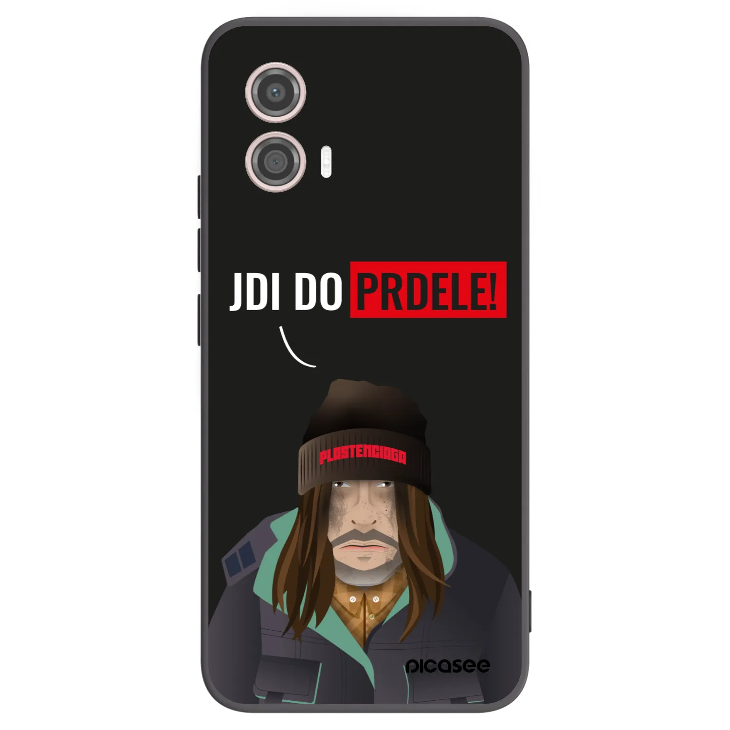 Picasee husă neagră din silicon pentru Motorola Moto G53 5G - Bezďák