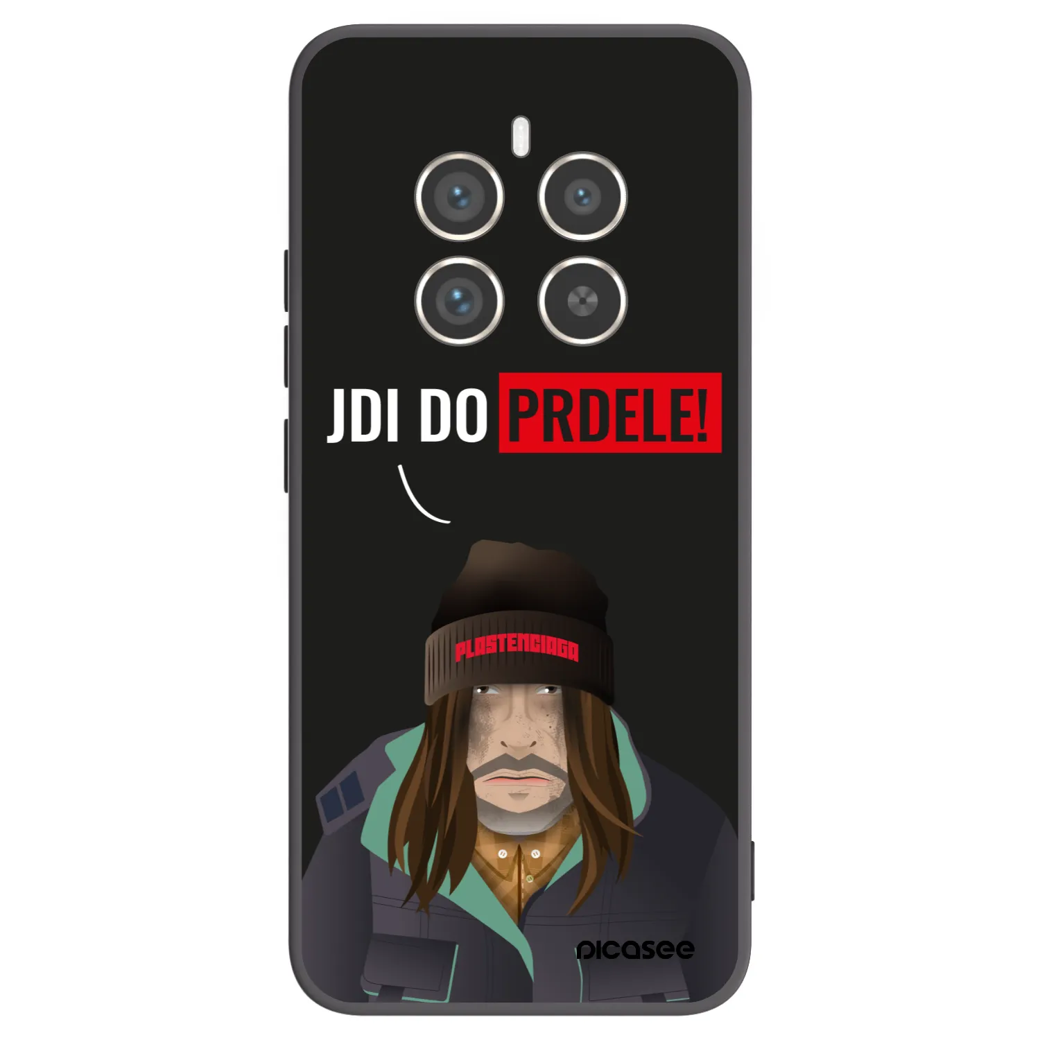 Picasee husă neagră din silicon pentru Realme 12 Pro 5G - Bezďák