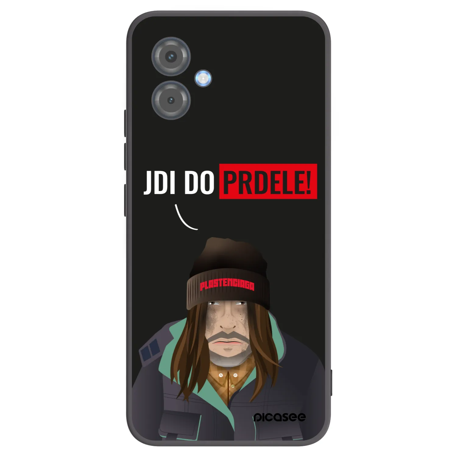 Picasee husă neagră din silicon pentru Motorola Moto G14 - Bezďák