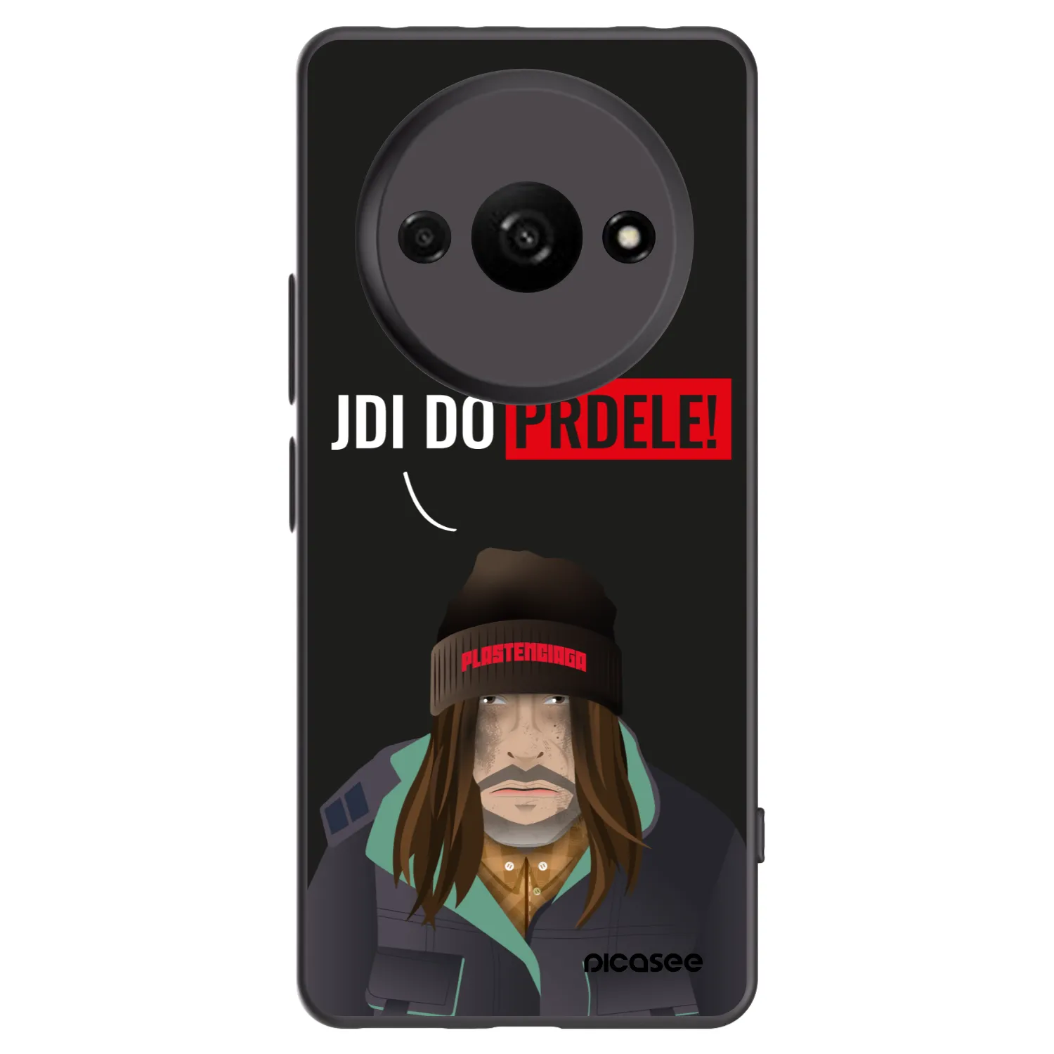 Picasee husă neagră din silicon pentru Xiaomi Redmi A3 - Bezďák