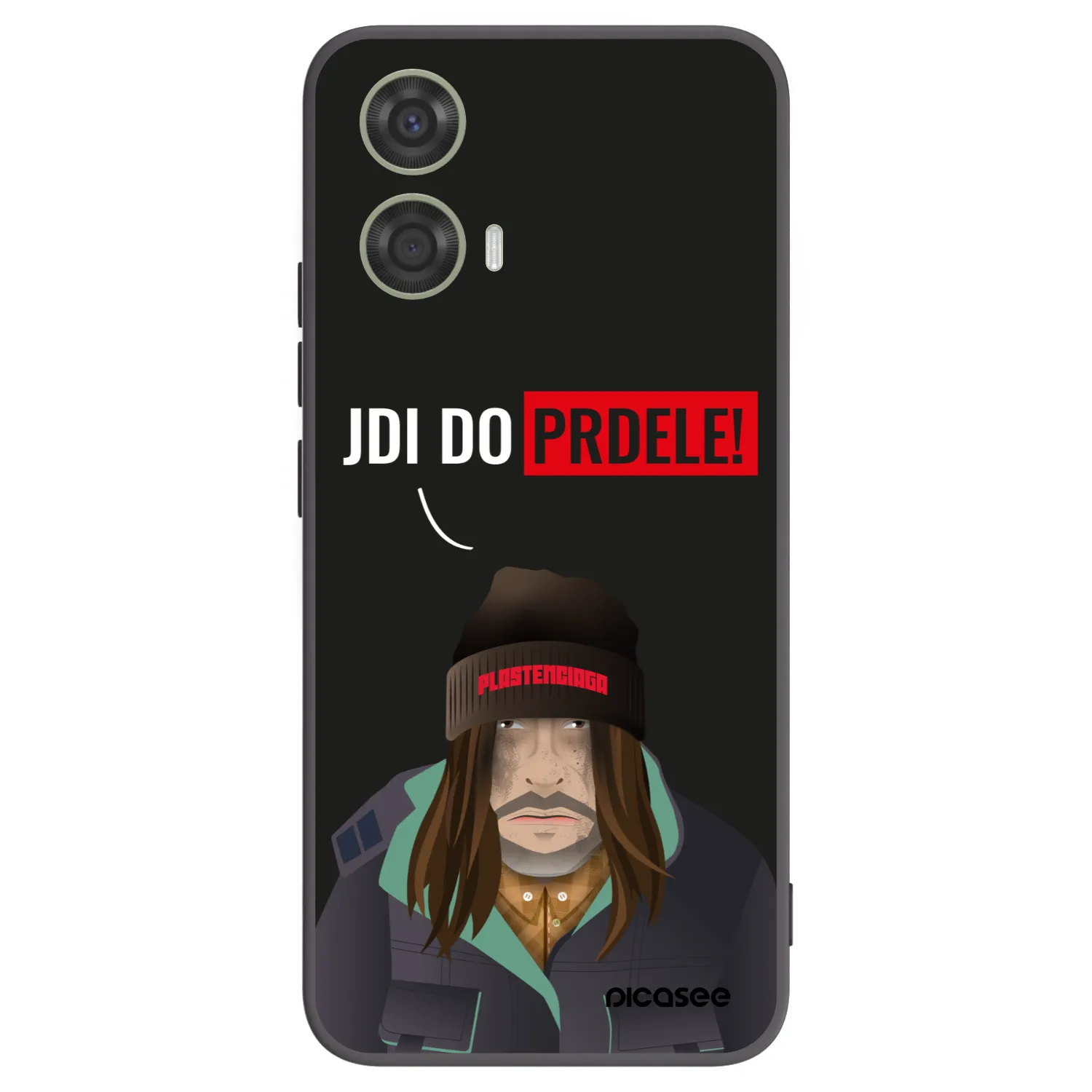 Picasee husă neagră din silicon pentru Motorola Moto G24 - Bezďák