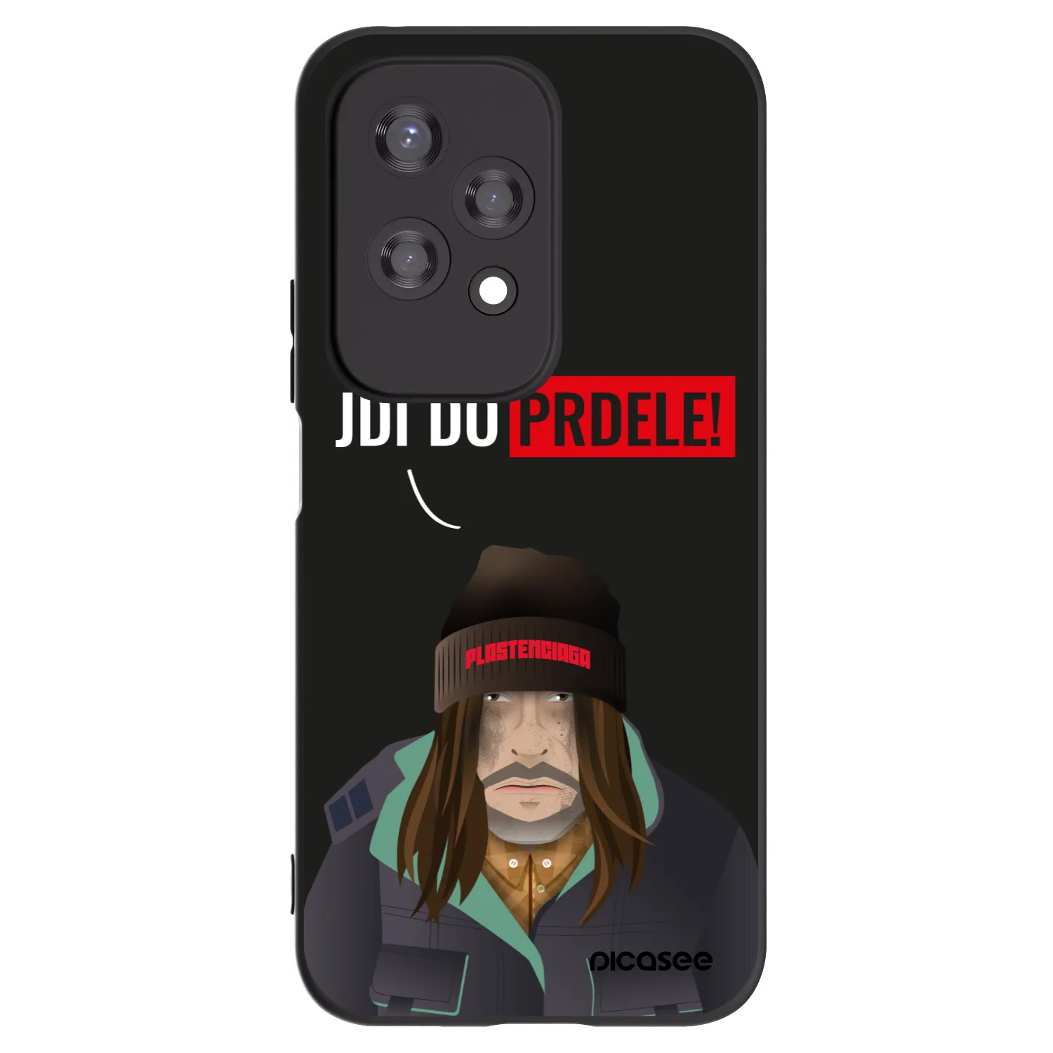 Picasee husă neagră din silicon pentru Honor 200 Lite - Bezďák