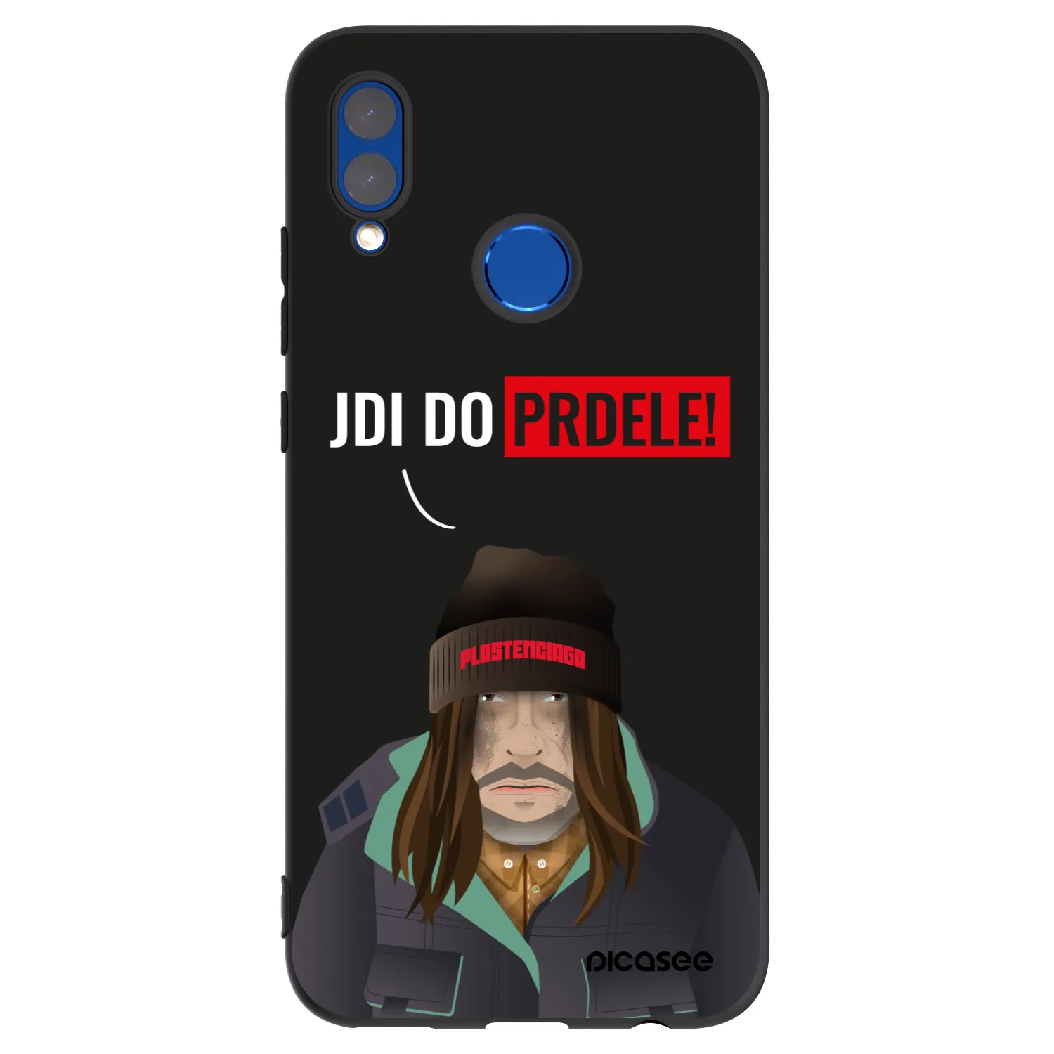 Picasee husă neagră din silicon pentru Honor 10 Lite - Bezďák