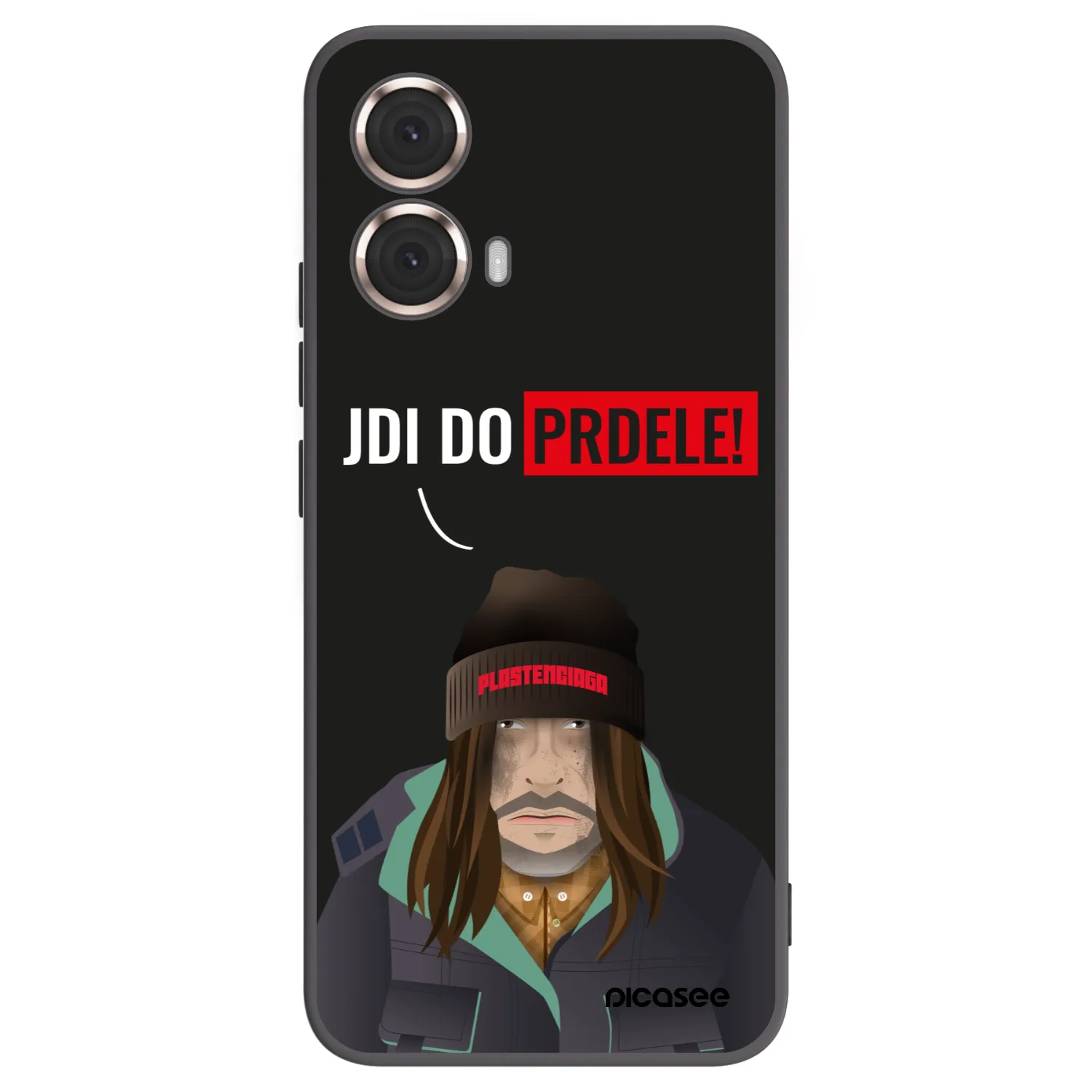 Picasee husă neagră din silicon pentru Motorola Moto G85 - Bezďák
