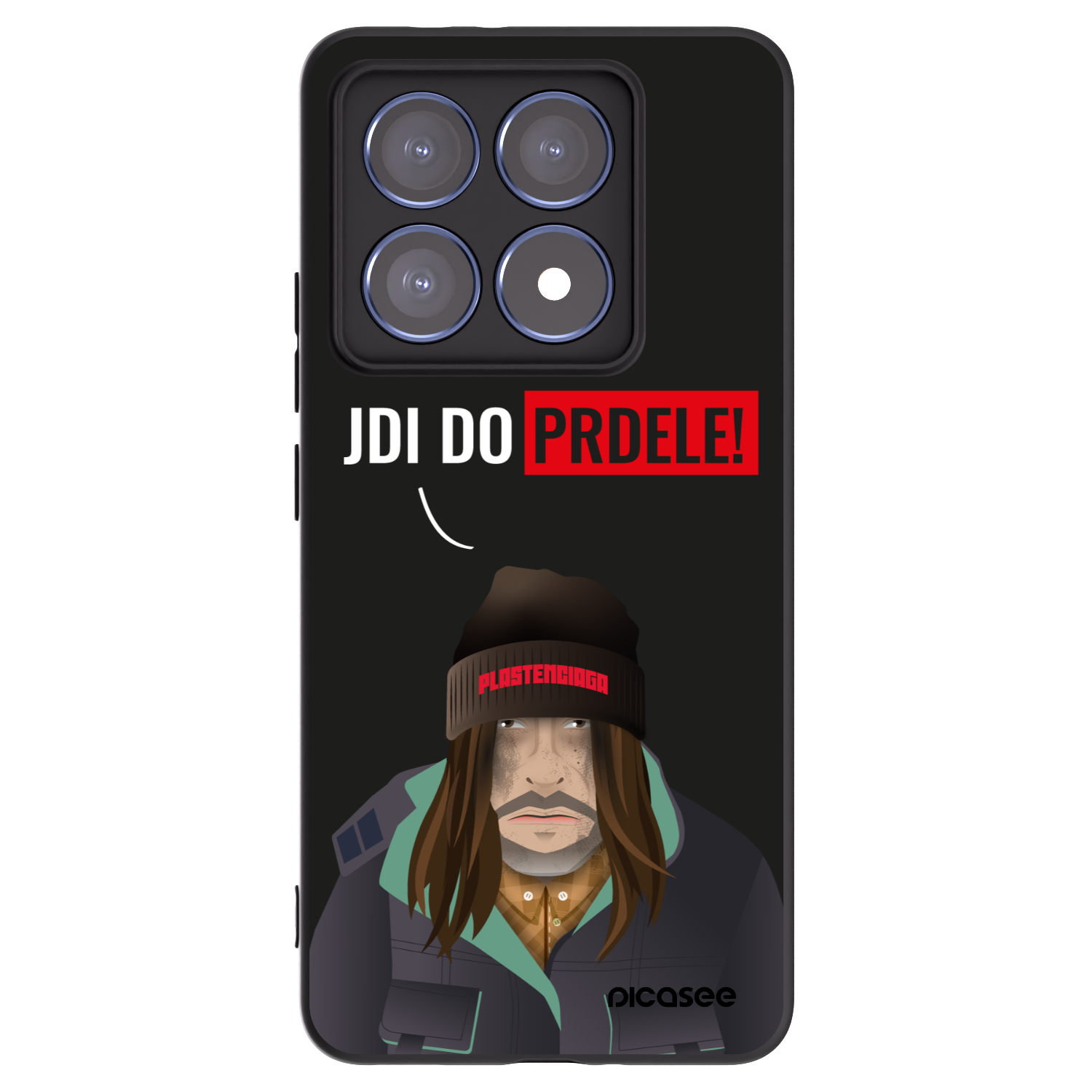 Picasee husă neagră din silicon pentru Xiaomi 14T Pro - Bezďák