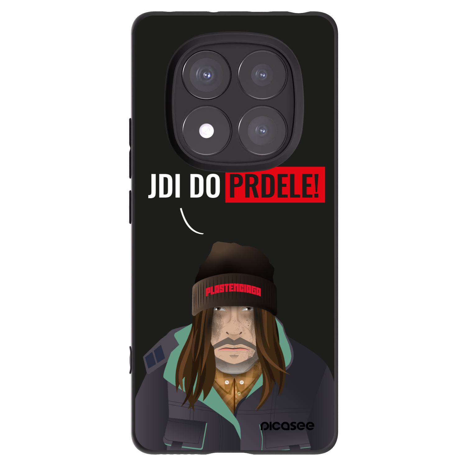 Picasee husă neagră din silicon pentru Xiaomi Redmi Note 14 Pro+ 5G - Bezďák