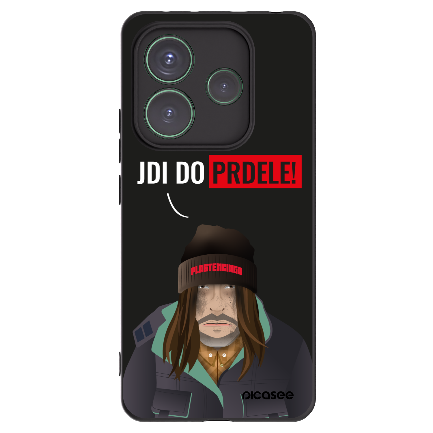 Picasee husă neagră din silicon pentru Xiaomi Redmi Note 14 5G - Bezďák