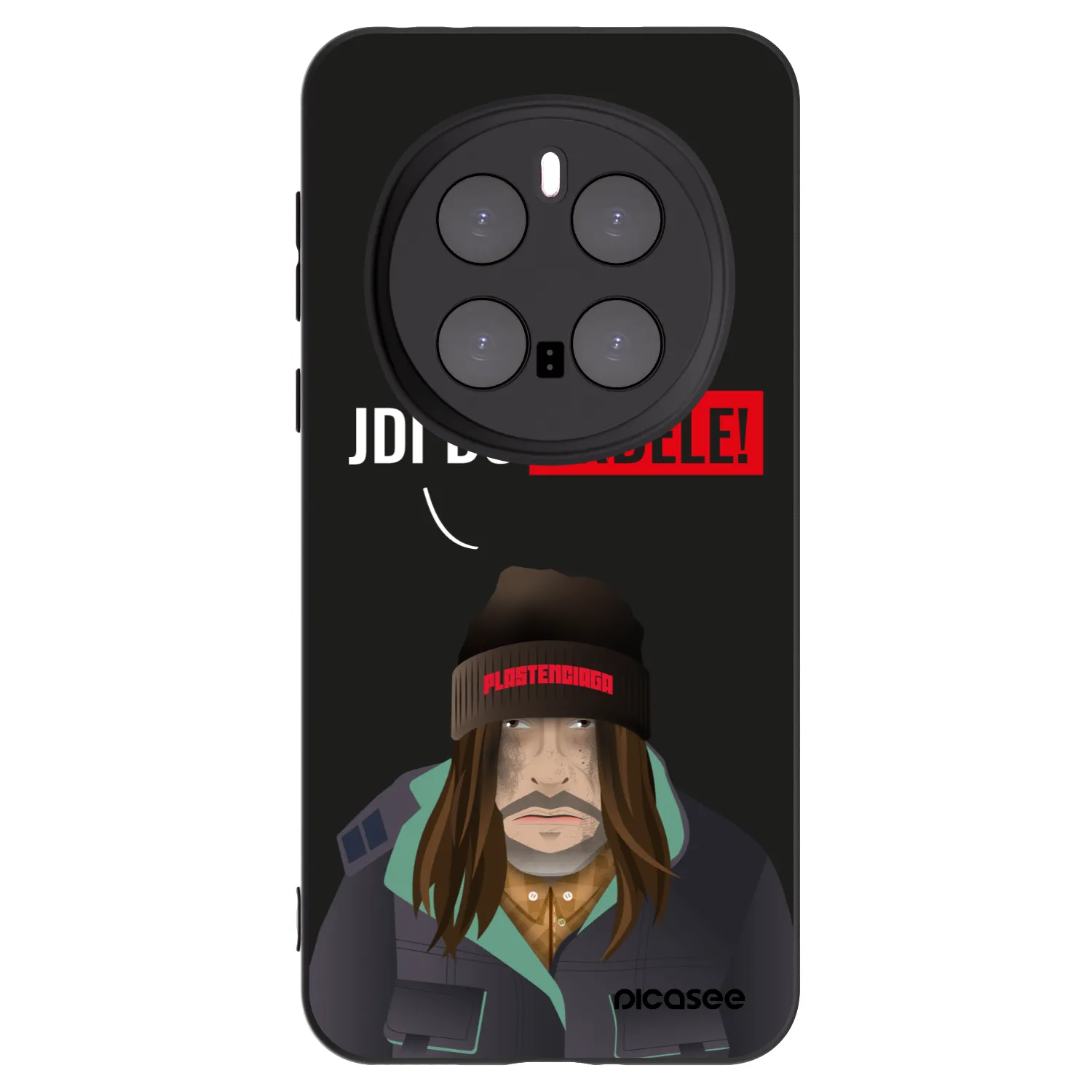 Picasee husă neagră din silicon pentru Honor Magic7 Pro 5G - Bezďák