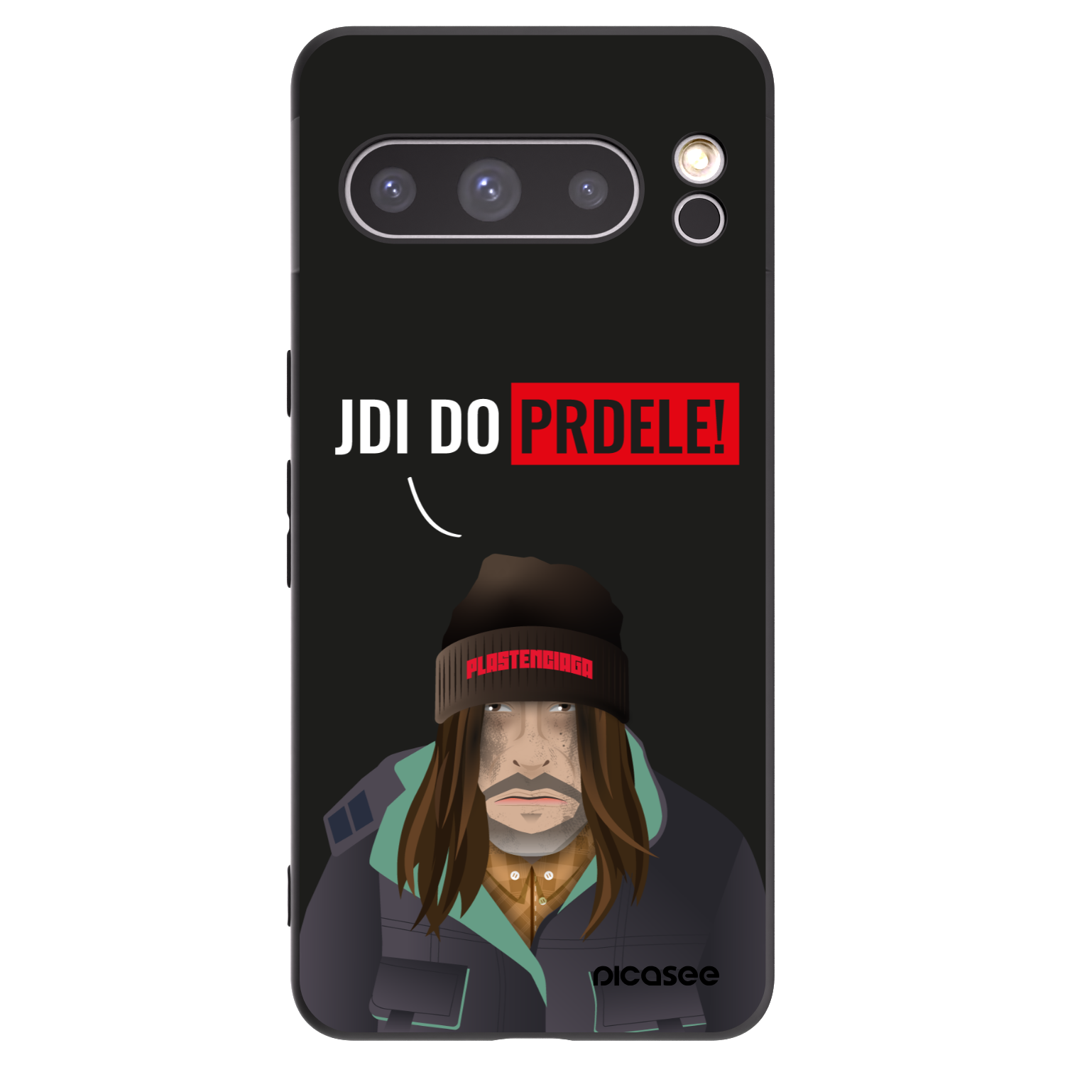Picasee husă neagră din silicon pentru Google Pixel 8 Pro - Bezďák