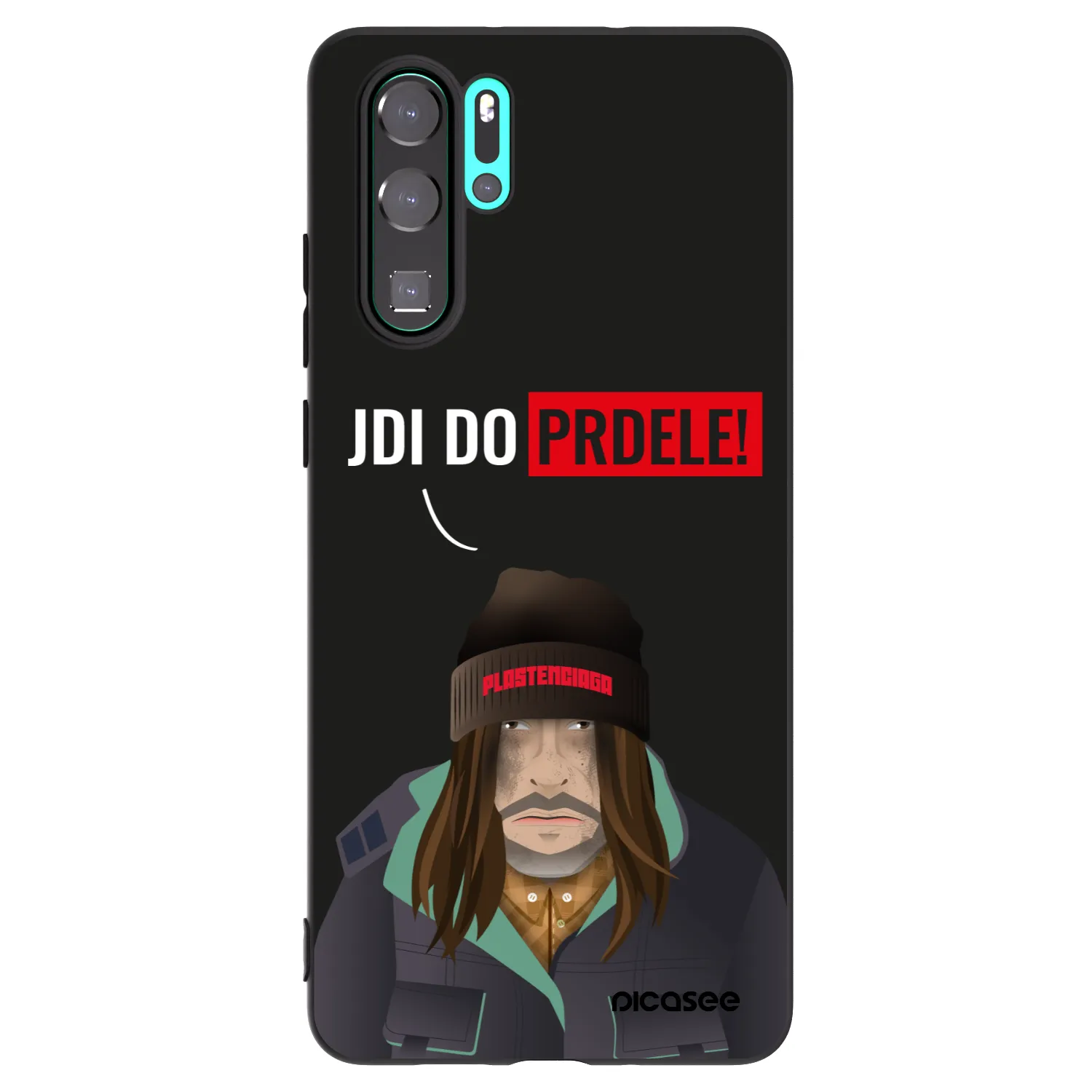 Picasee husă neagră din silicon pentru Huawei P30 Pro - Bezďák