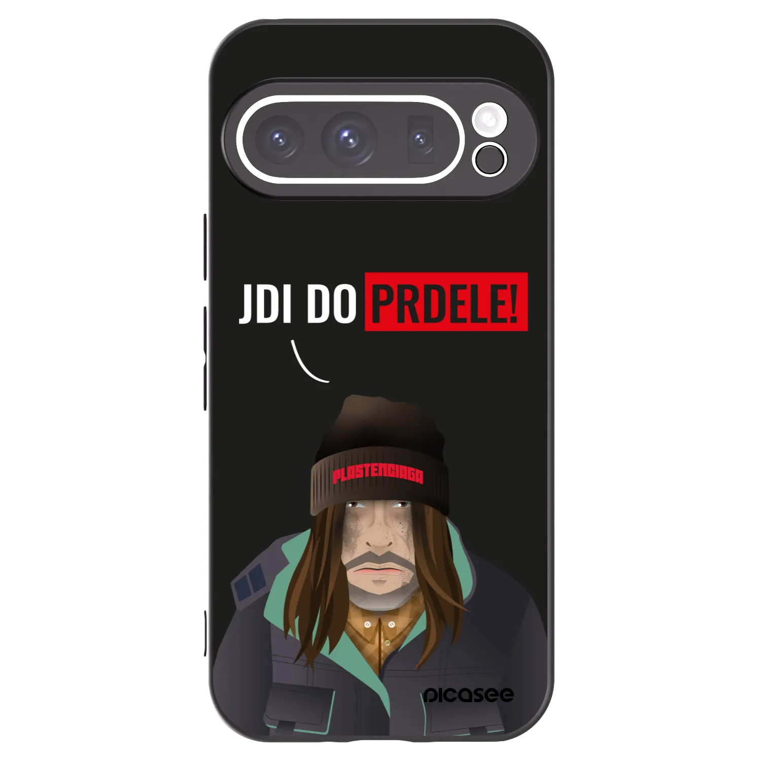 Picasee husă neagră din silicon pentru Google Pixel 9 Pro - Bezďák