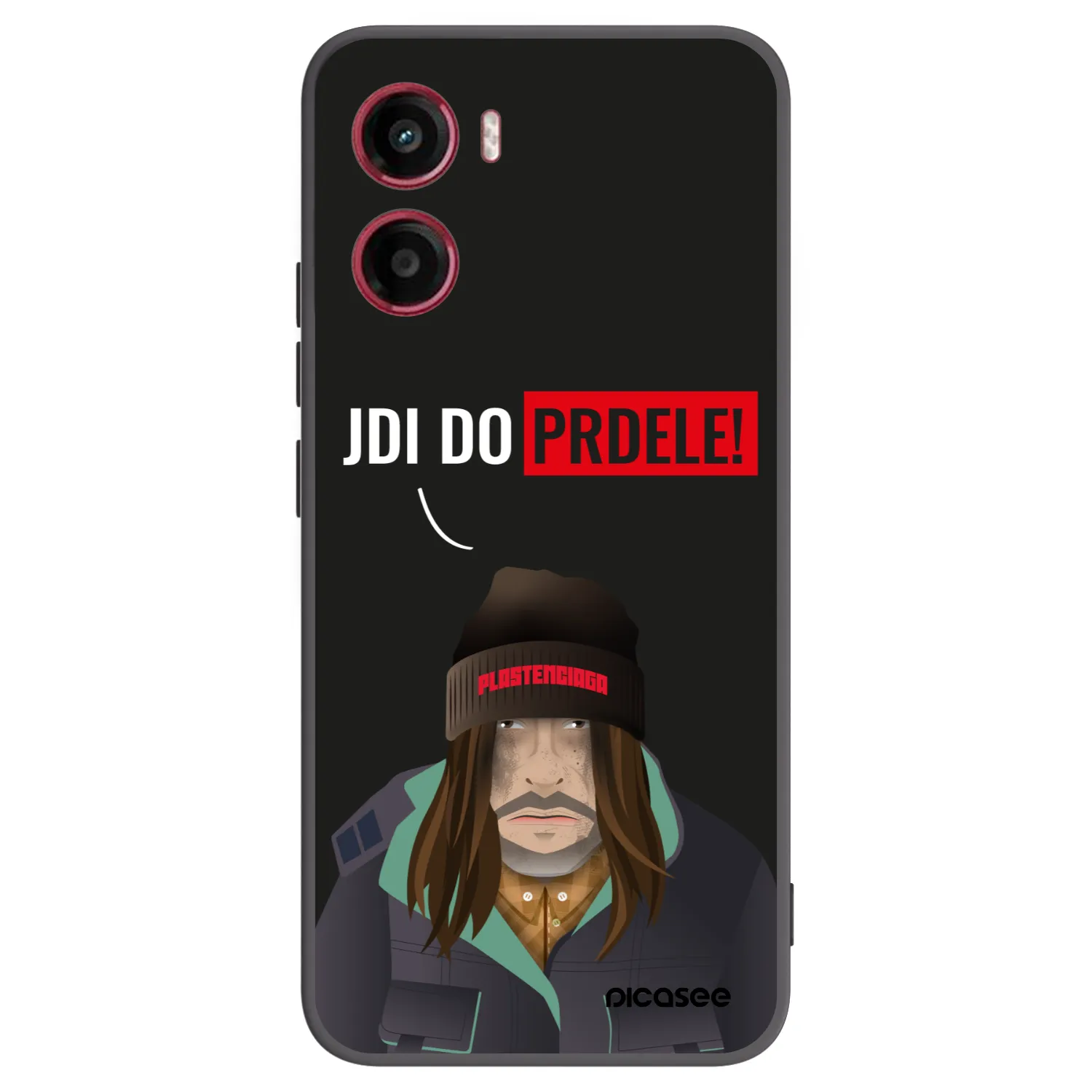 Picasee husă neagră din silicon pentru Motorola Moto G05 - Bezďák