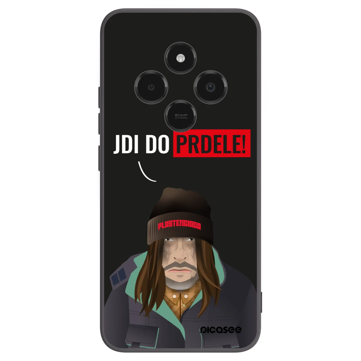 Picasee husă neagră din silicon pentru Xiaomi Poco C75 - Bezďák