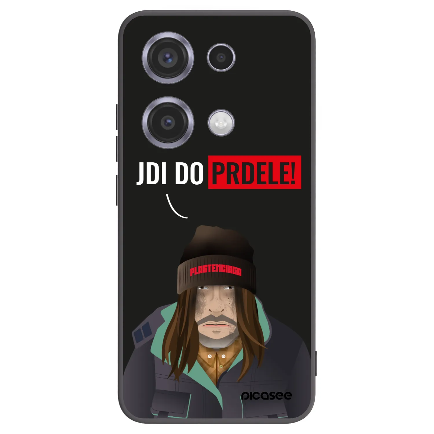 Picasee husă neagră din silicon pentru Xiaomi Redmi Note 14S - Bezďák