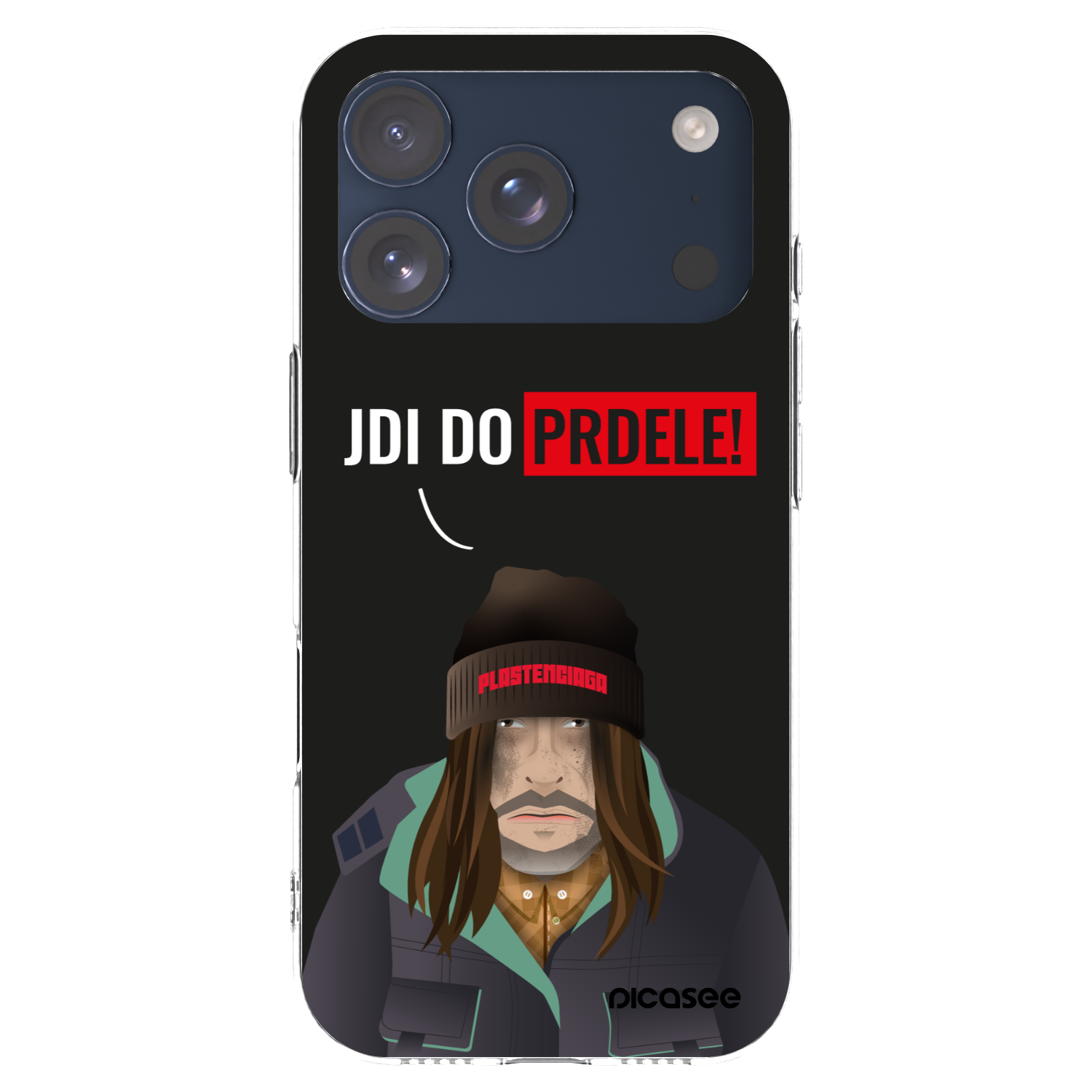 Picasee husă transparentă din silicon pentru Apple iPhone 17 Pro - Bezďák