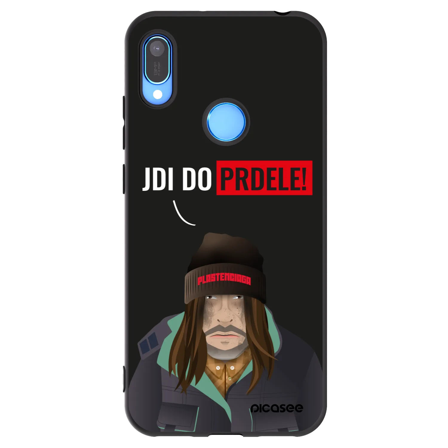 Picasee husă neagră din silicon pentru Huawei Y6 2019 - Bezďák