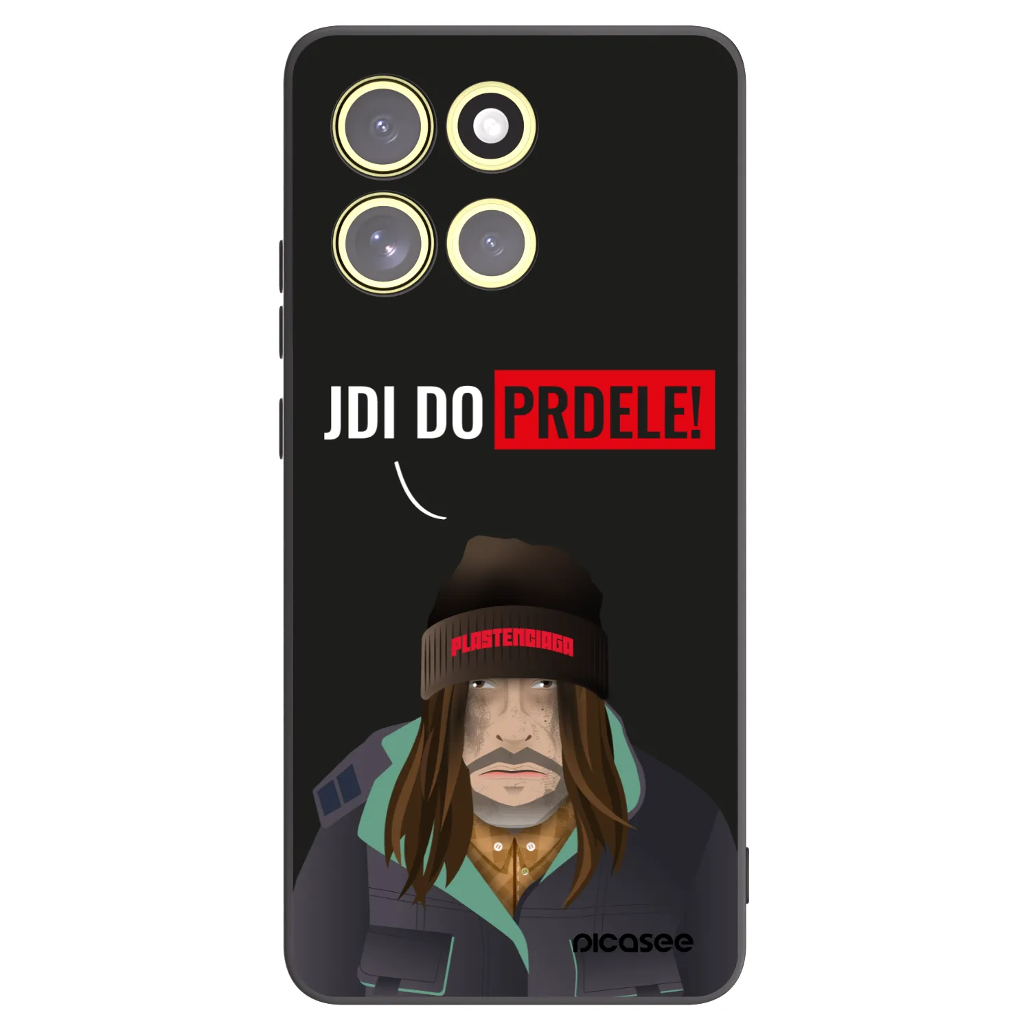 Picasee husă neagră din silicon pentru Motorola Moto G86 5G - Bezďák