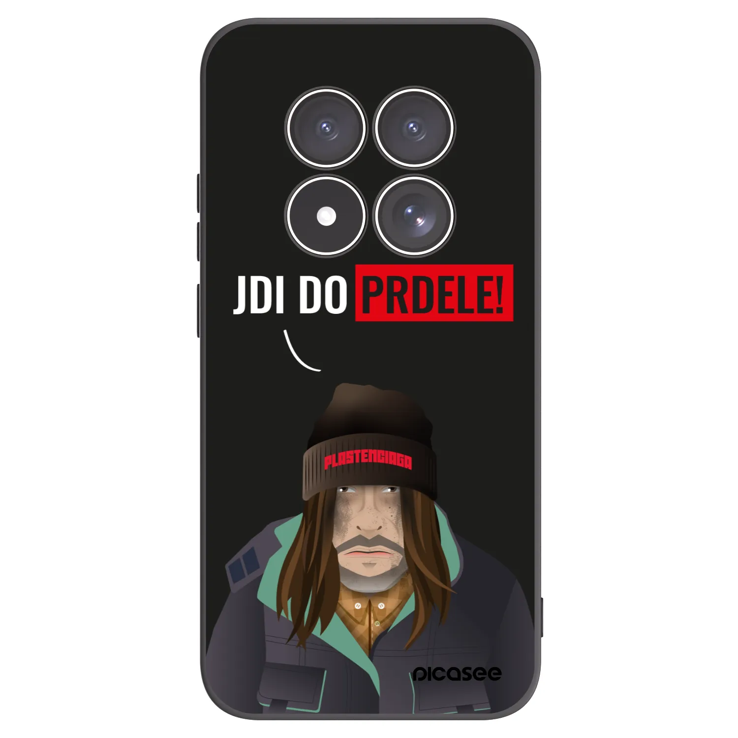 Picasee husă neagră din silicon pentru Xiaomi Redmi Note 15 Pro 4G - Bezďák