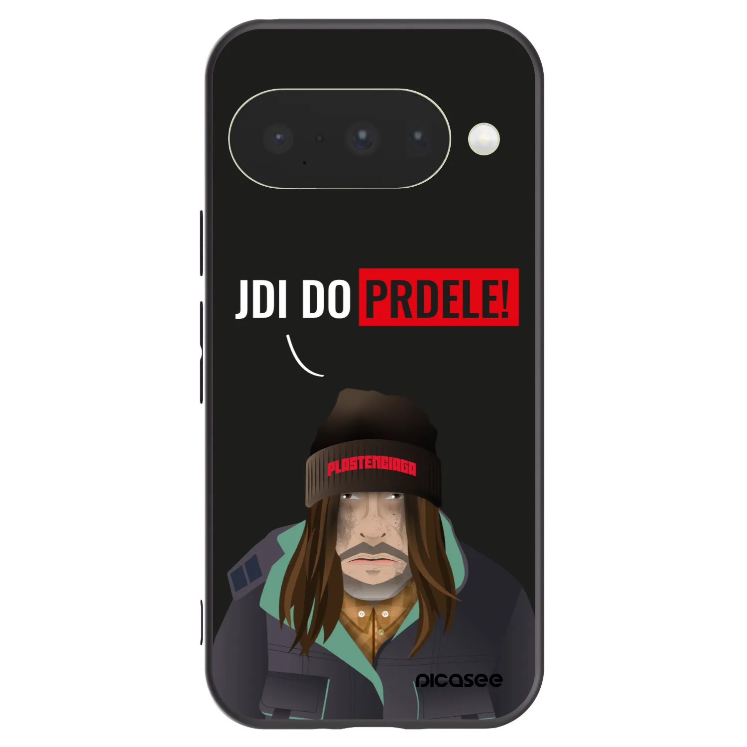 Picasee husă neagră din silicon pentru Google Pixel 10 - Bezďák