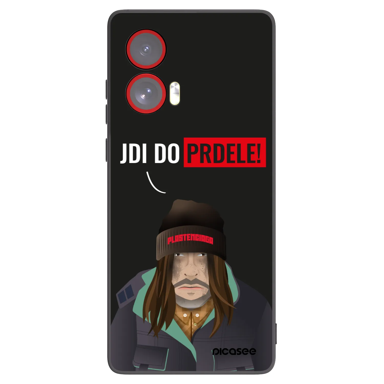Picasee husă neagră din silicon pentru Motorola Edge 50 Fusion - Bezďák