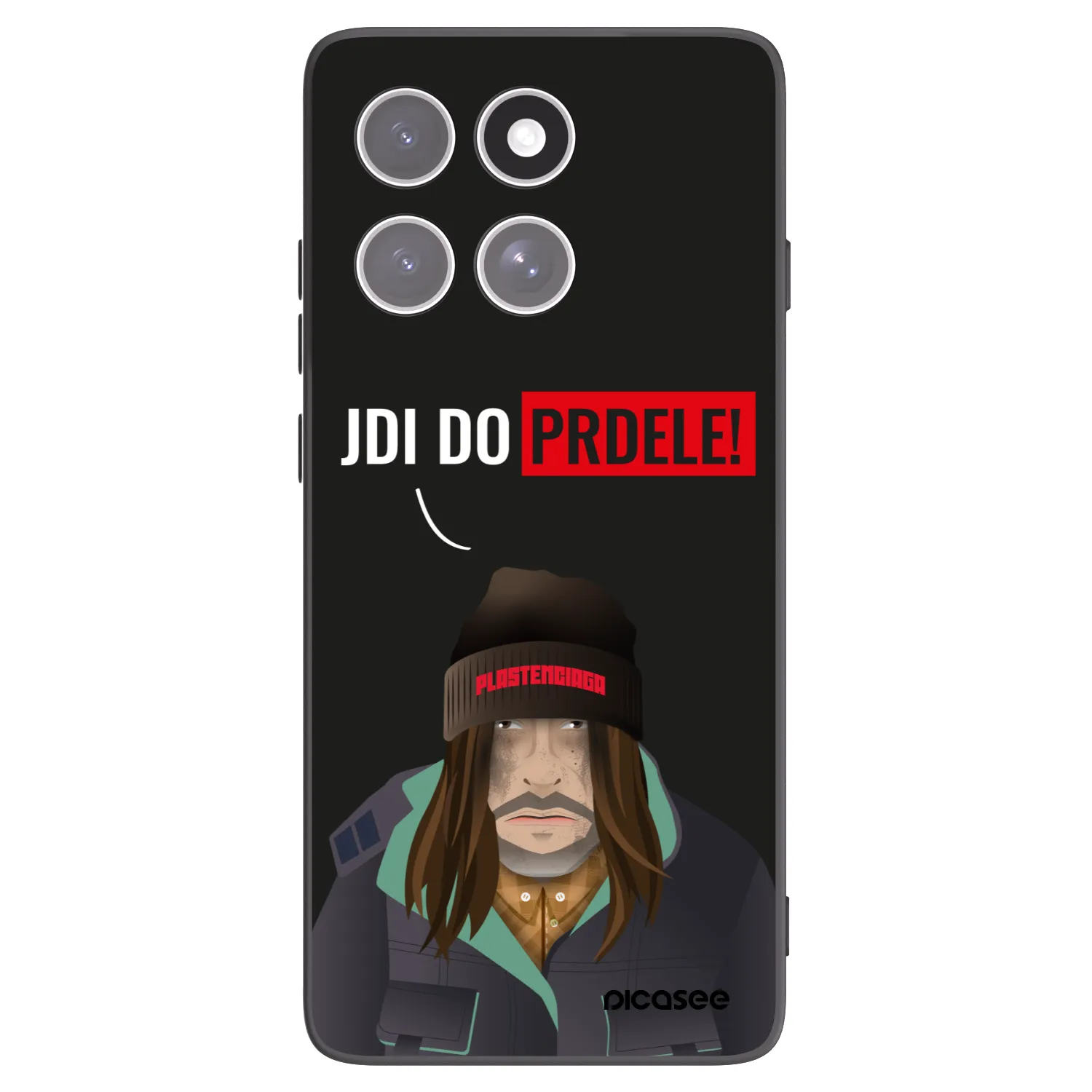 Picasee husă neagră din silicon pentru Motorola Edge 60 Fusion - Bezďák