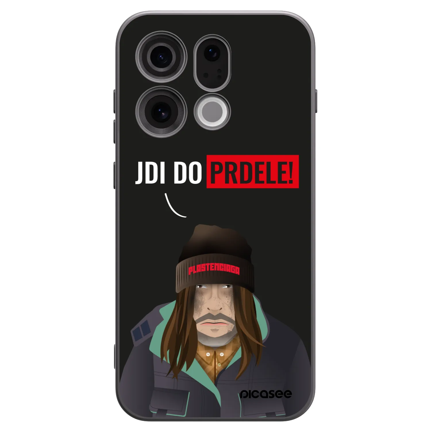 Picasee husă neagră din silicon pentru OPPO Find X9 - Bezďák