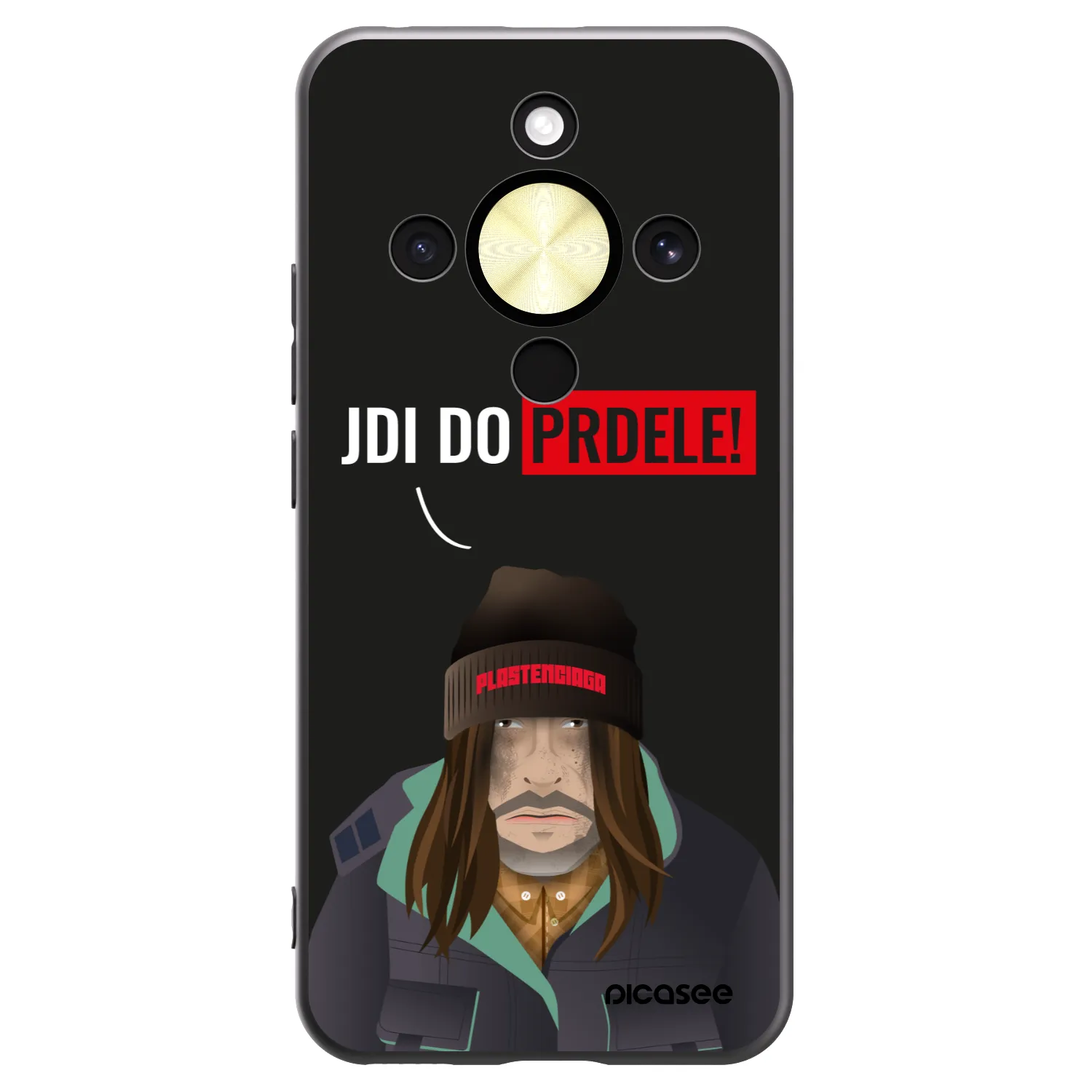 Picasee husă neagră din silicon pentru Honor Magic8 Lite 5G - Bezďák