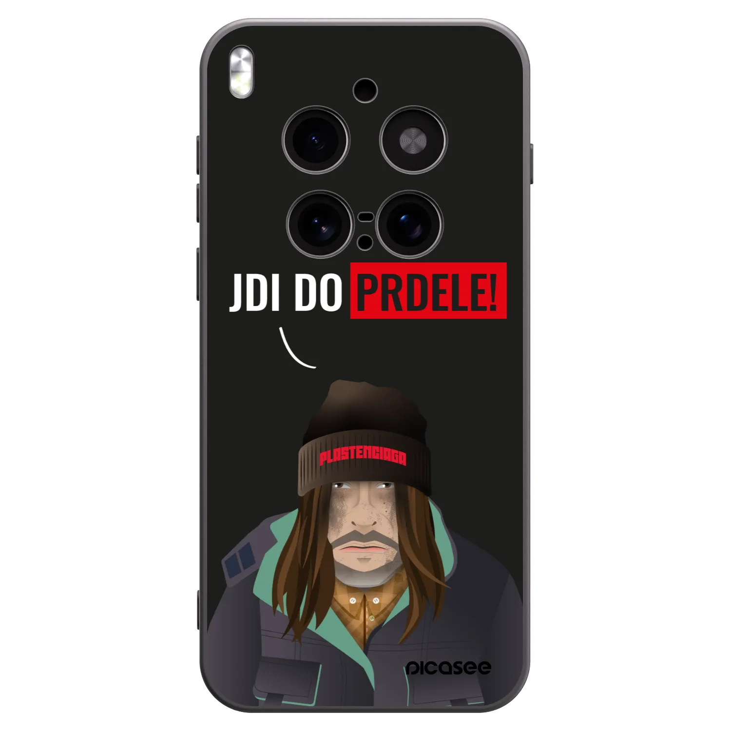 Picasee husă neagră din silicon pentru Vivo X300 Pro - Bezďák