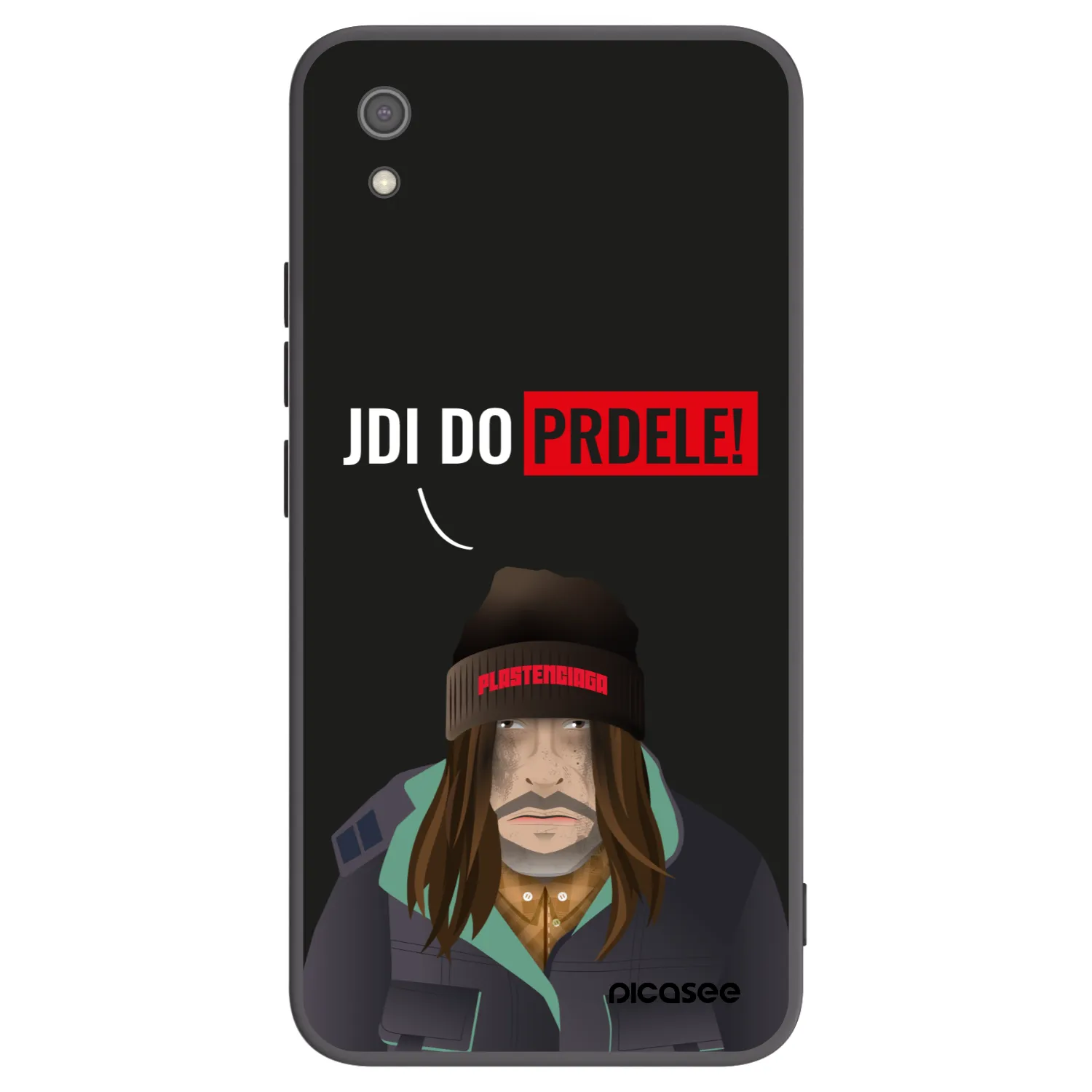 Picasee husă neagră din silicon pentru Xiaomi Redmi 7A - Bezďák