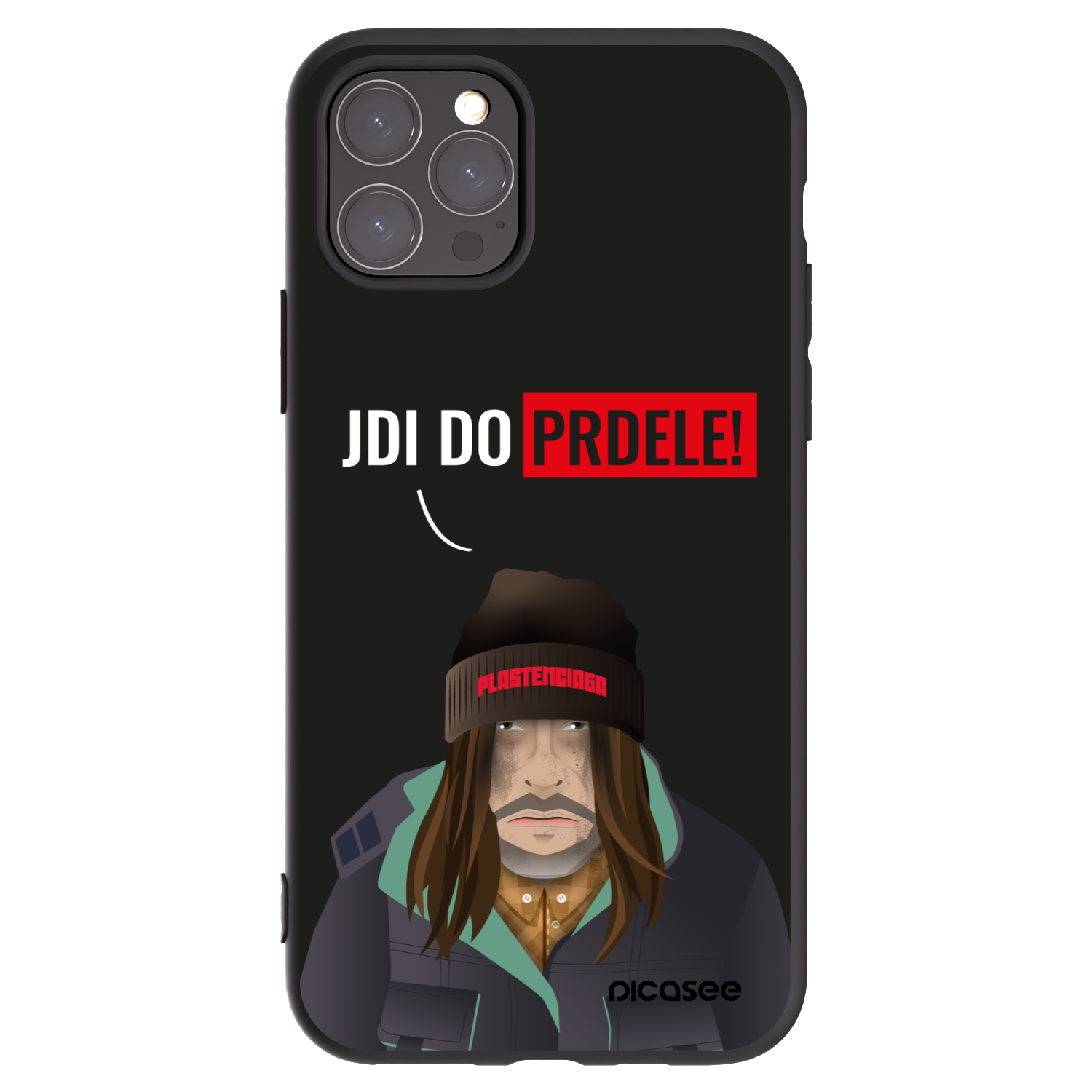 Picasee husă neagră din silicon pentru Apple iPhone 11 Pro - Bezďák