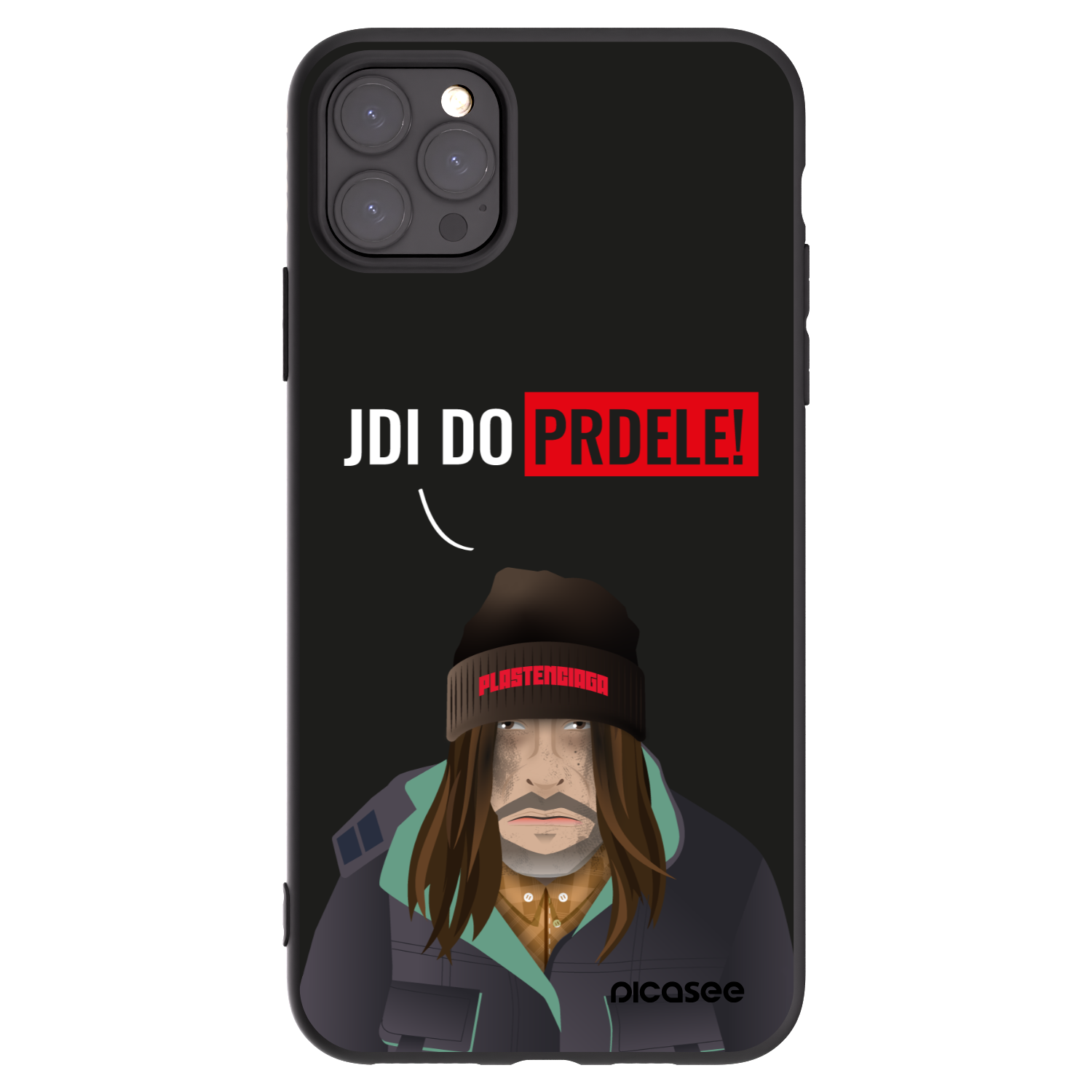 Picasee husă neagră din silicon pentru Apple iPhone 11 Pro Max - Bezďák