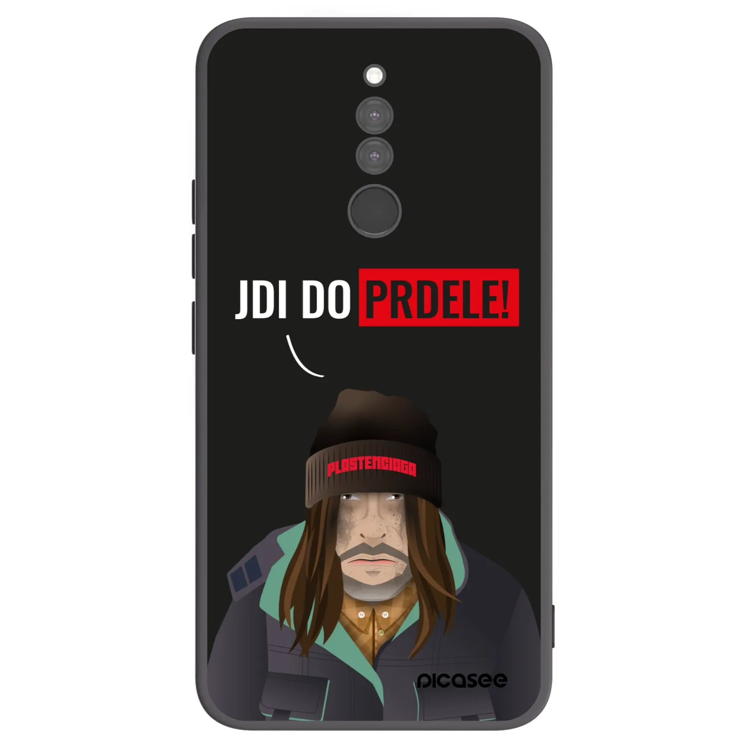 Picasee husă neagră din silicon pentru Xiaomi Redmi 8 - Bezďák