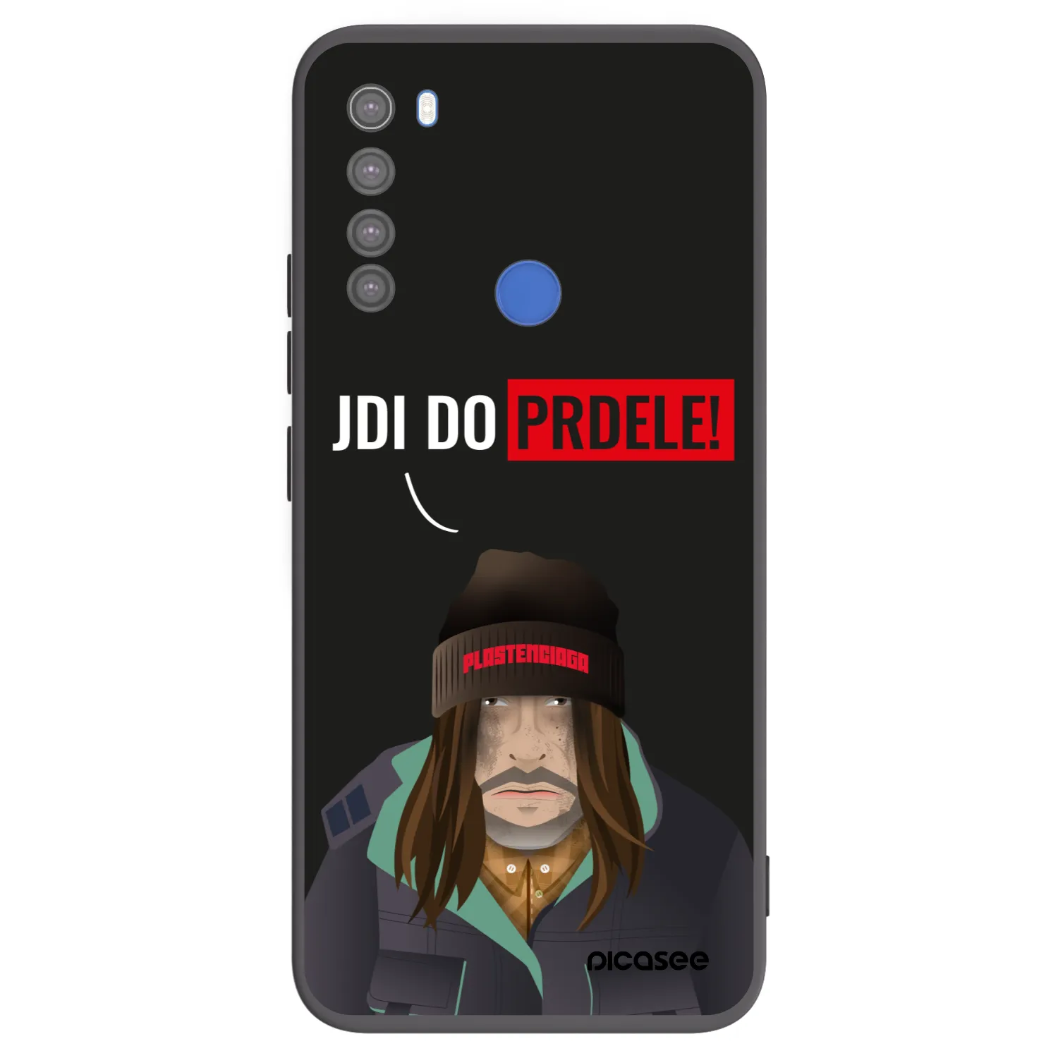 Picasee husă neagră din silicon pentru Xiaomi Redmi Note 8T - Bezďák