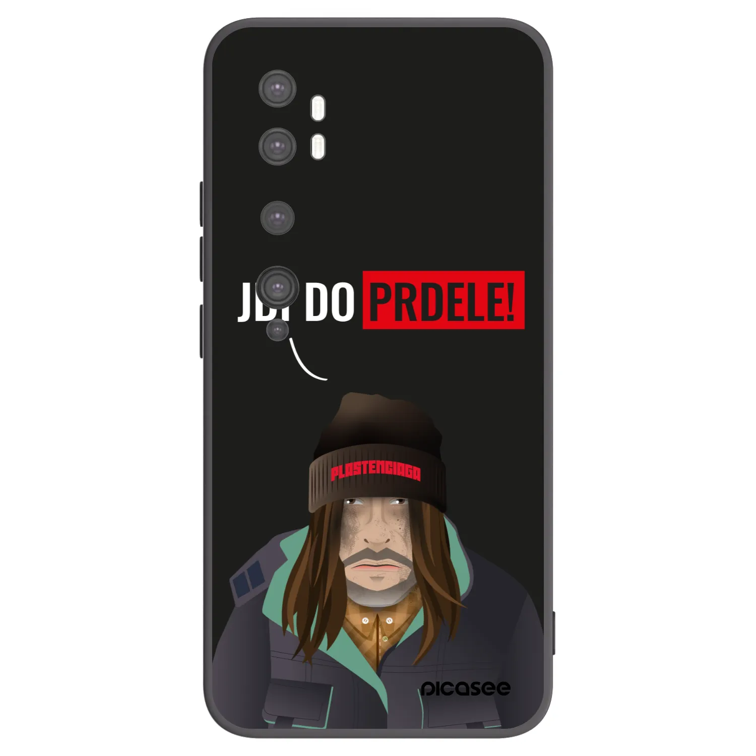 Picasee husă neagră din silicon pentru Xiaomi Mi Note 10 (Pro) - Bezďák
