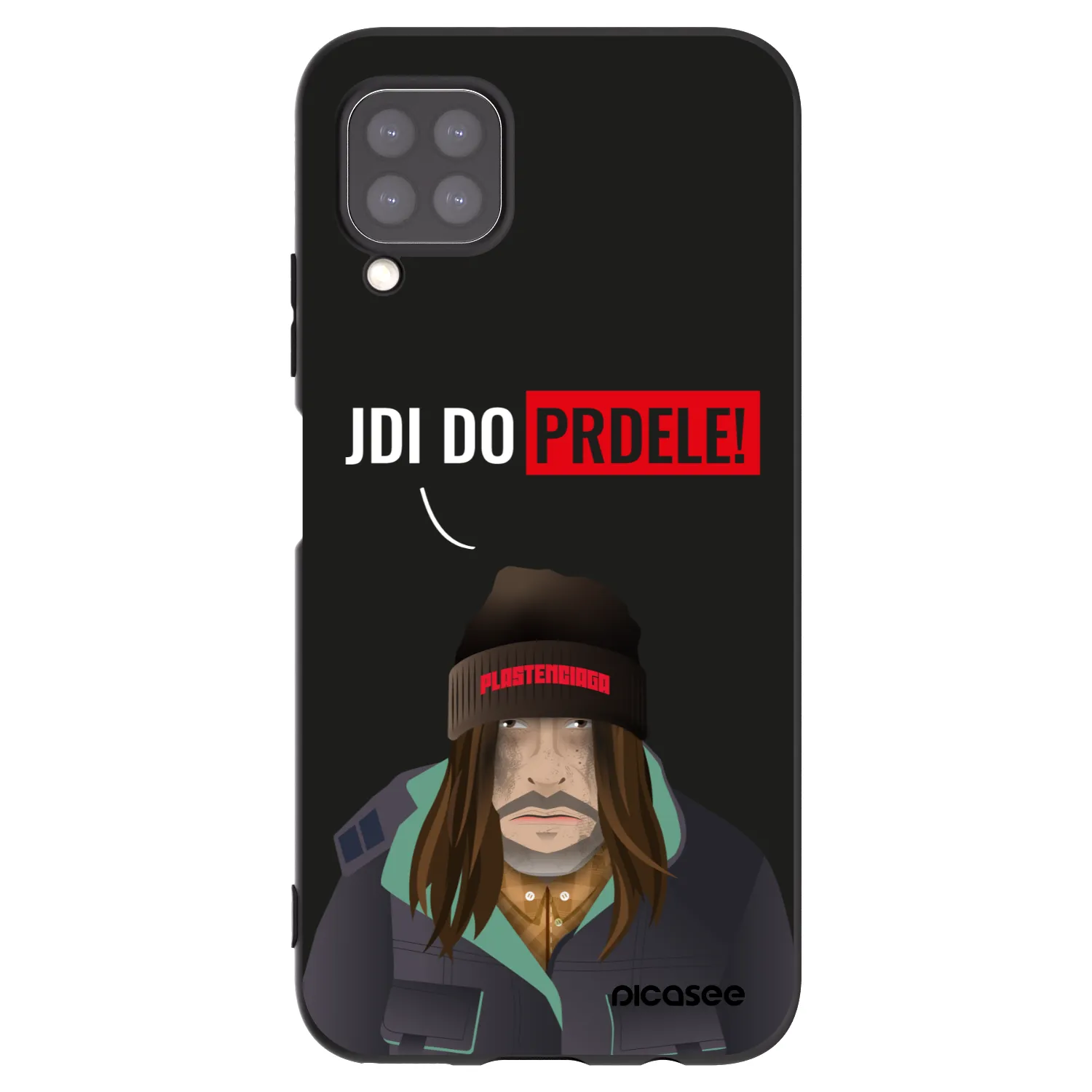 Picasee husă neagră din silicon pentru Huawei P40 Lite - Bezďák