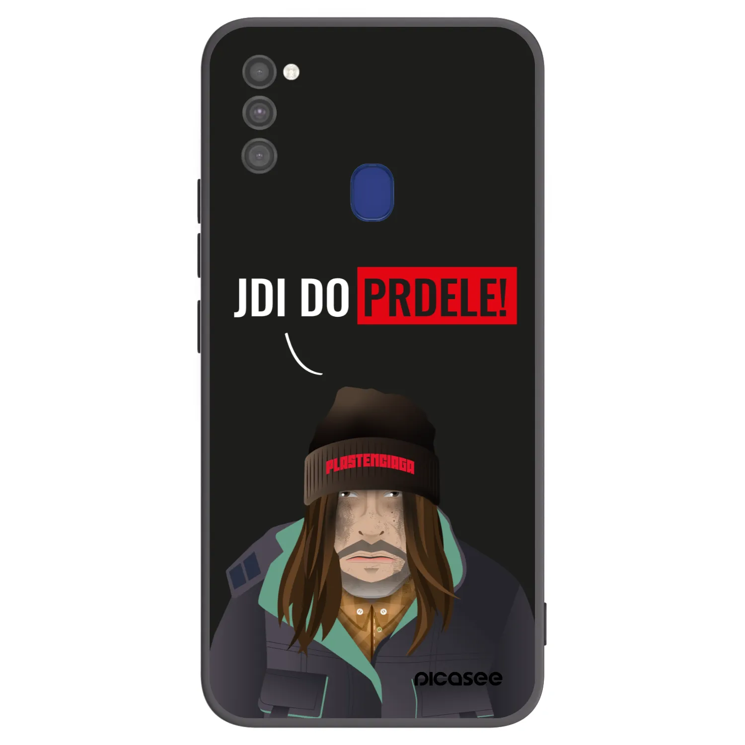 Picasee husă neagră din silicon pentru Samsung Galaxy M21 M215F - Bezďák