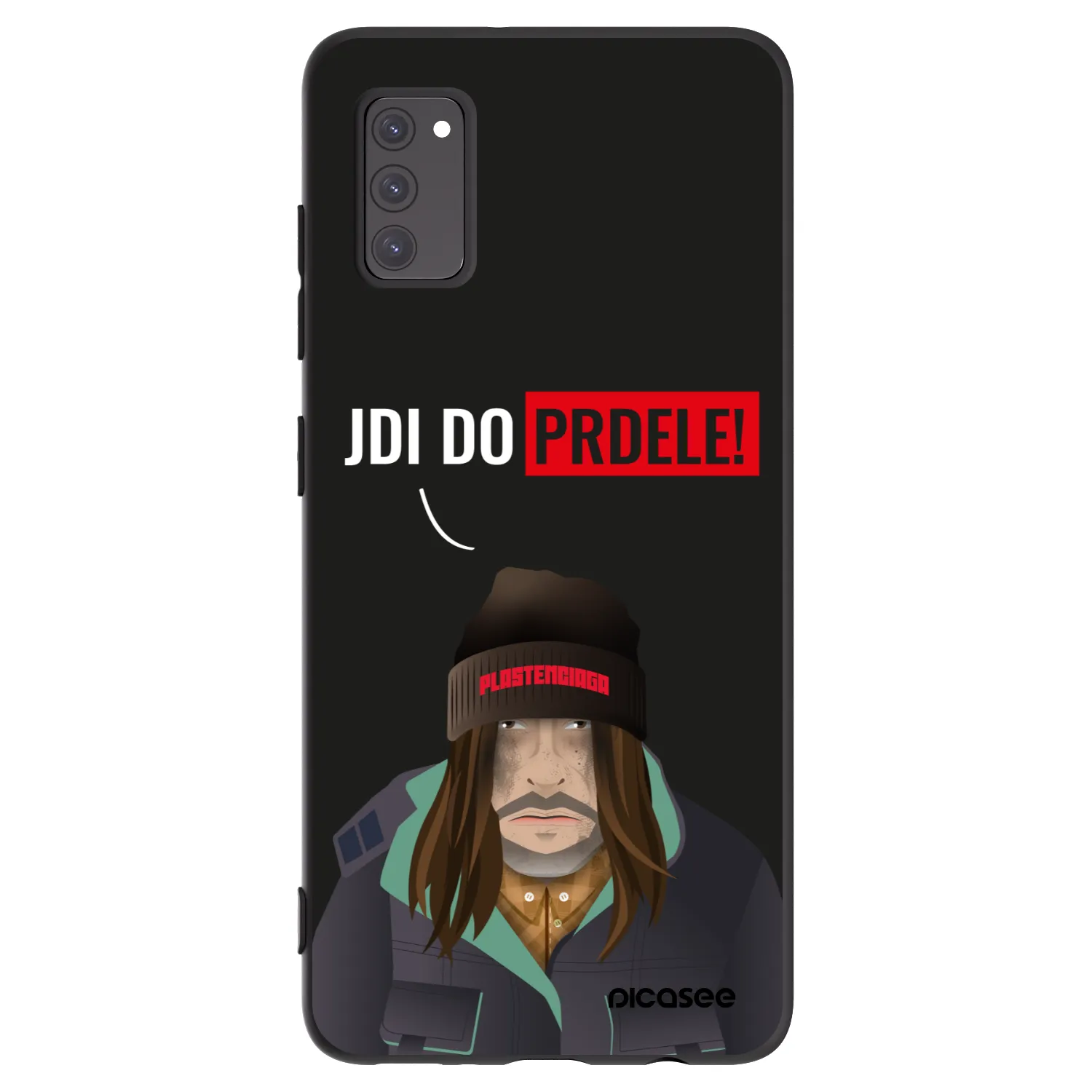 Picasee husă neagră din silicon pentru Samsung Galaxy A41 A415F - Bezďák