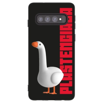 Picasee husă neagră din silicon pentru Samsung Galaxy S10 G973 - Kiky Ricky