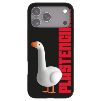 Picasee husă neagră din silicon pentru Apple iPhone 17 Pro Max - Kiky Ricky