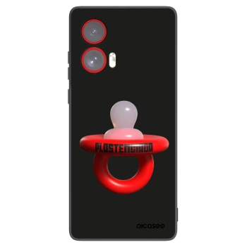Picasee husă neagră din silicon pentru Motorola Edge 50 Fusion - Le Dudel