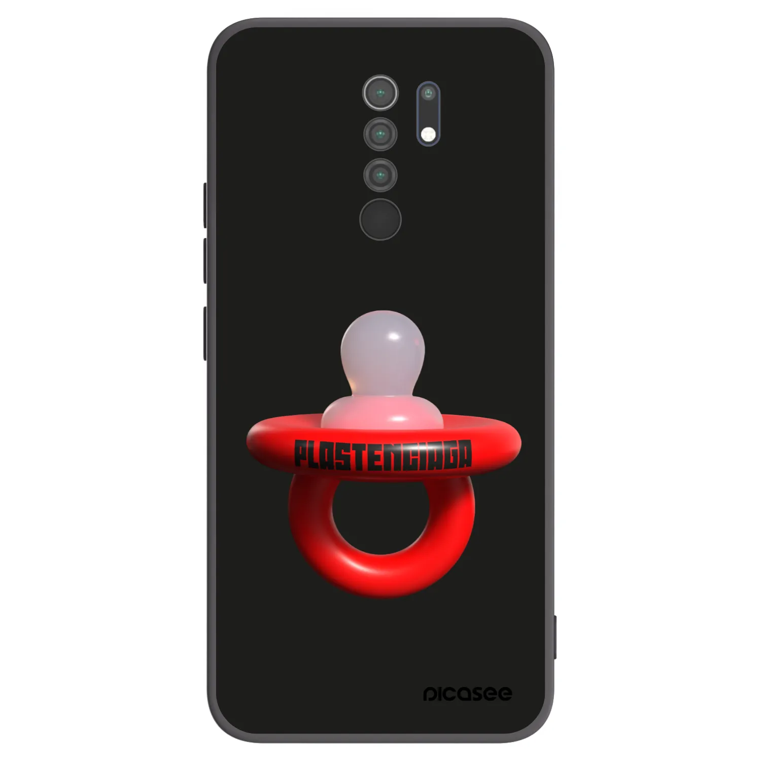 Picasee husă neagră din silicon pentru Xiaomi Redmi 9 - Le Dudel